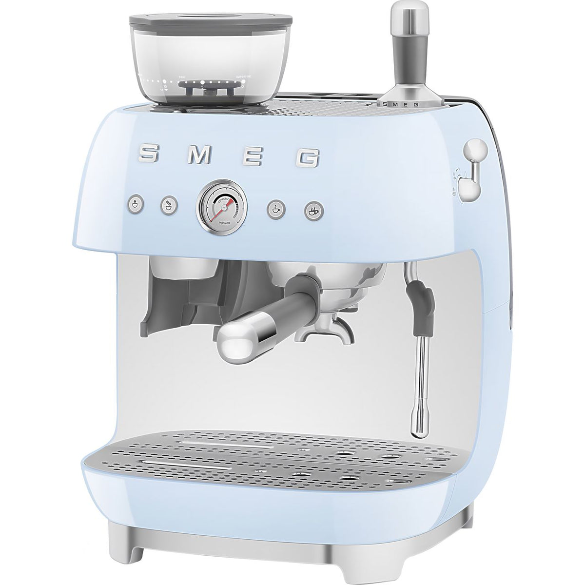 Smeg 50's Style EGF03PBUK Espresso Coffee Machine - Pastel Blue