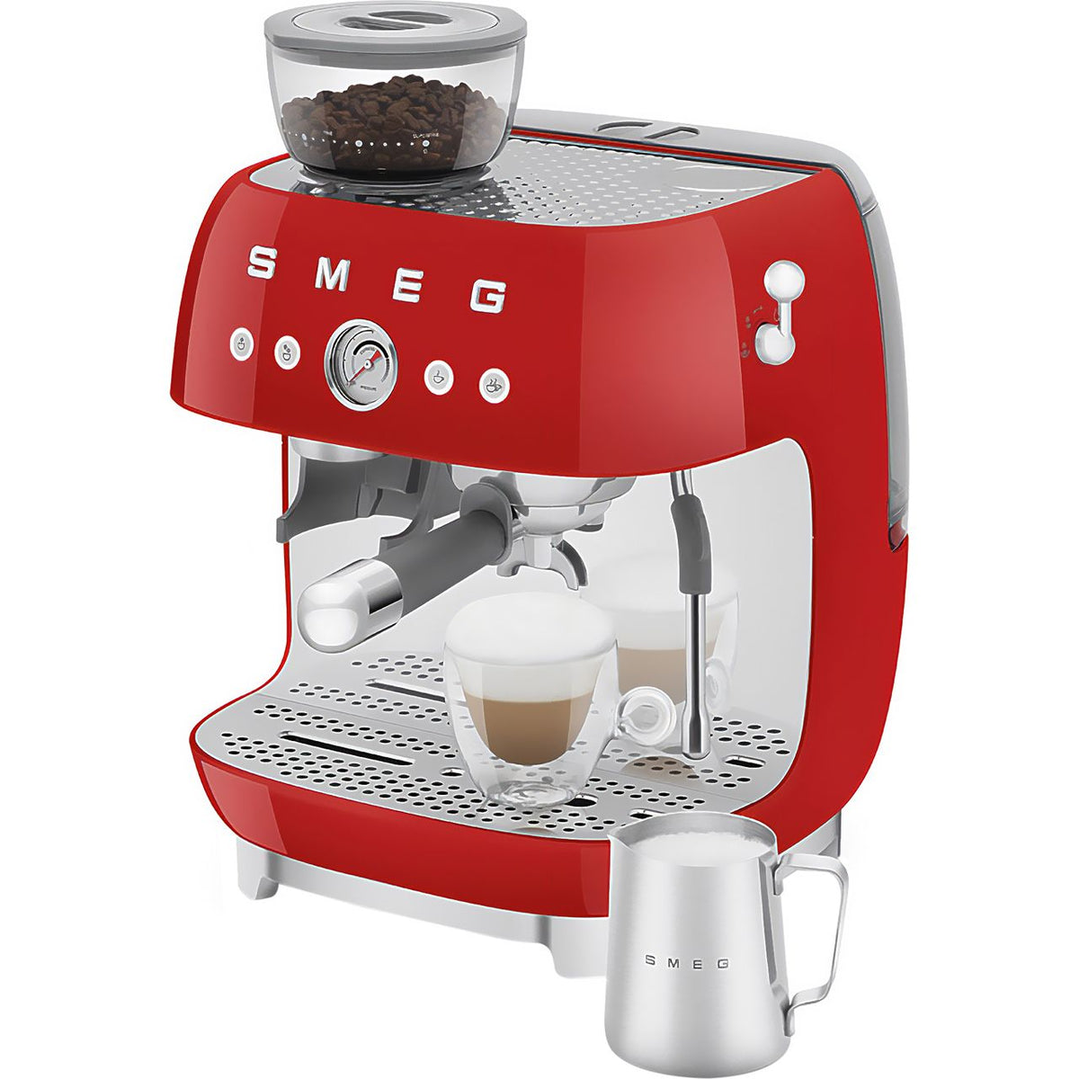 Smeg 50's Style EGF03RDUK Espresso Coffee Machine - Red