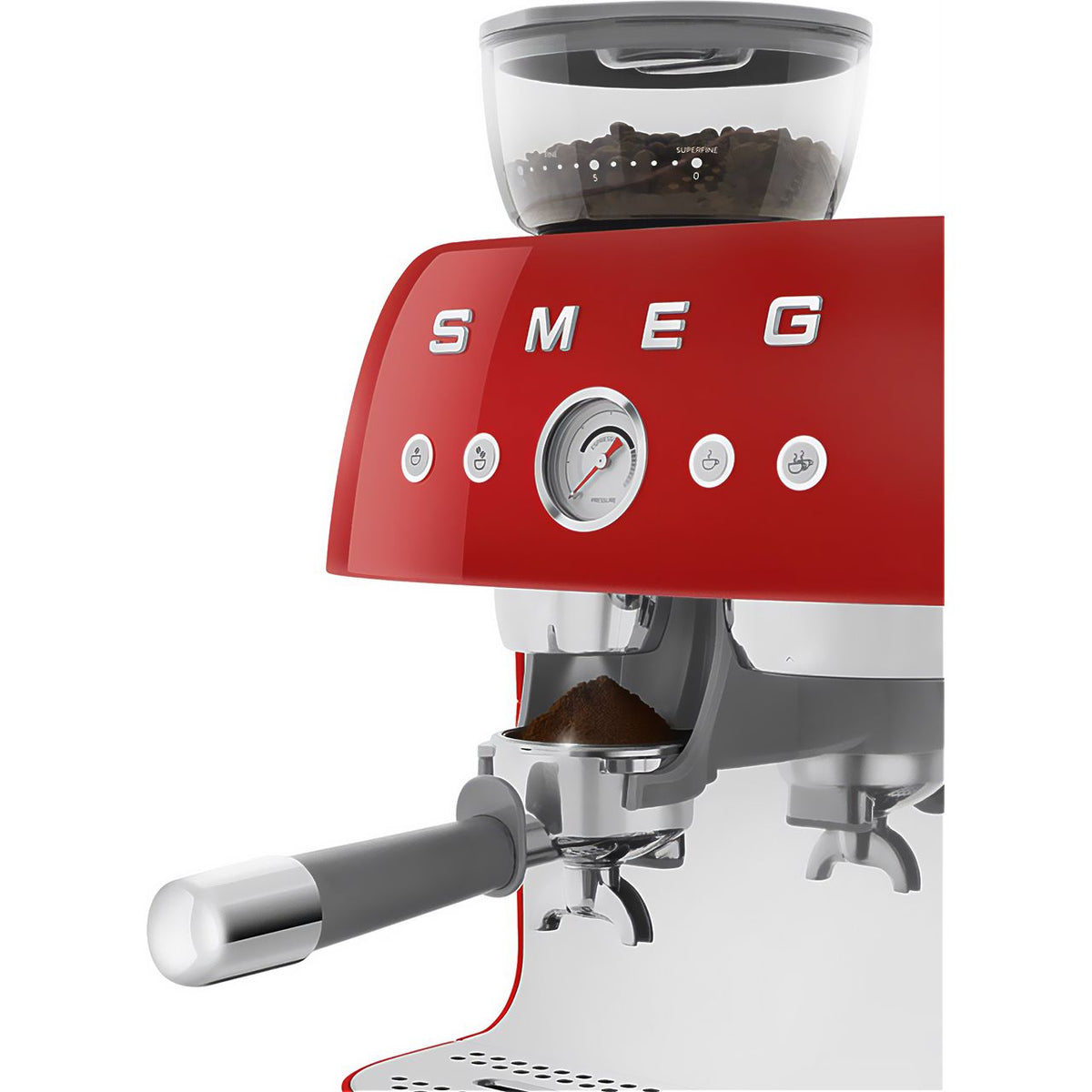 Smeg 50's Style EGF03RDUK Espresso Coffee Machine - Red