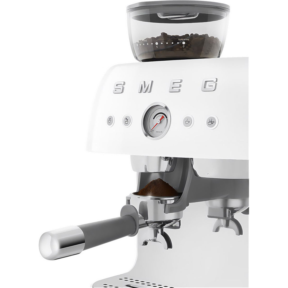 Smeg 50's Style EGF03WHUK Espresso Coffee Machine - White