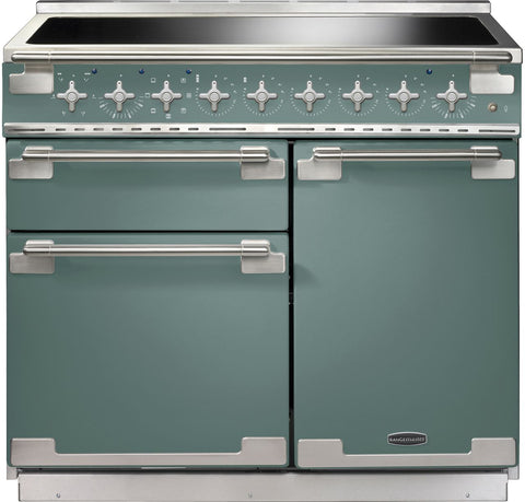 Rangemaster Elise ELS100EIMG 100cm Electric Range Cooker with Induction Hob - Mineral Green - A Rated