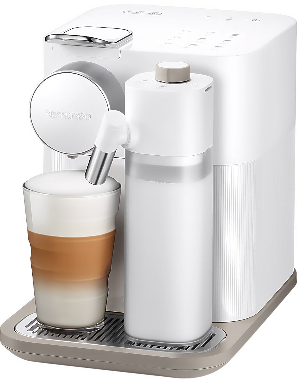 Nespresso by De'Longhi Gran Lattissima EN640.W Pod Coffee Machine with Milk Frother - White