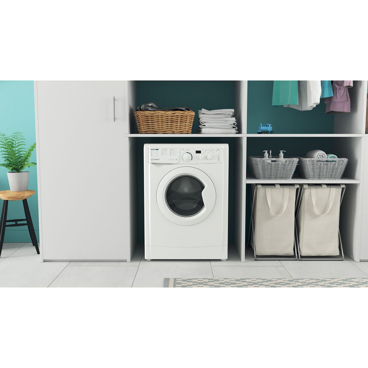 Indesit My Time EWD81483WUKN 8kg Washing Machine with 1400 rpm - White - D Rated