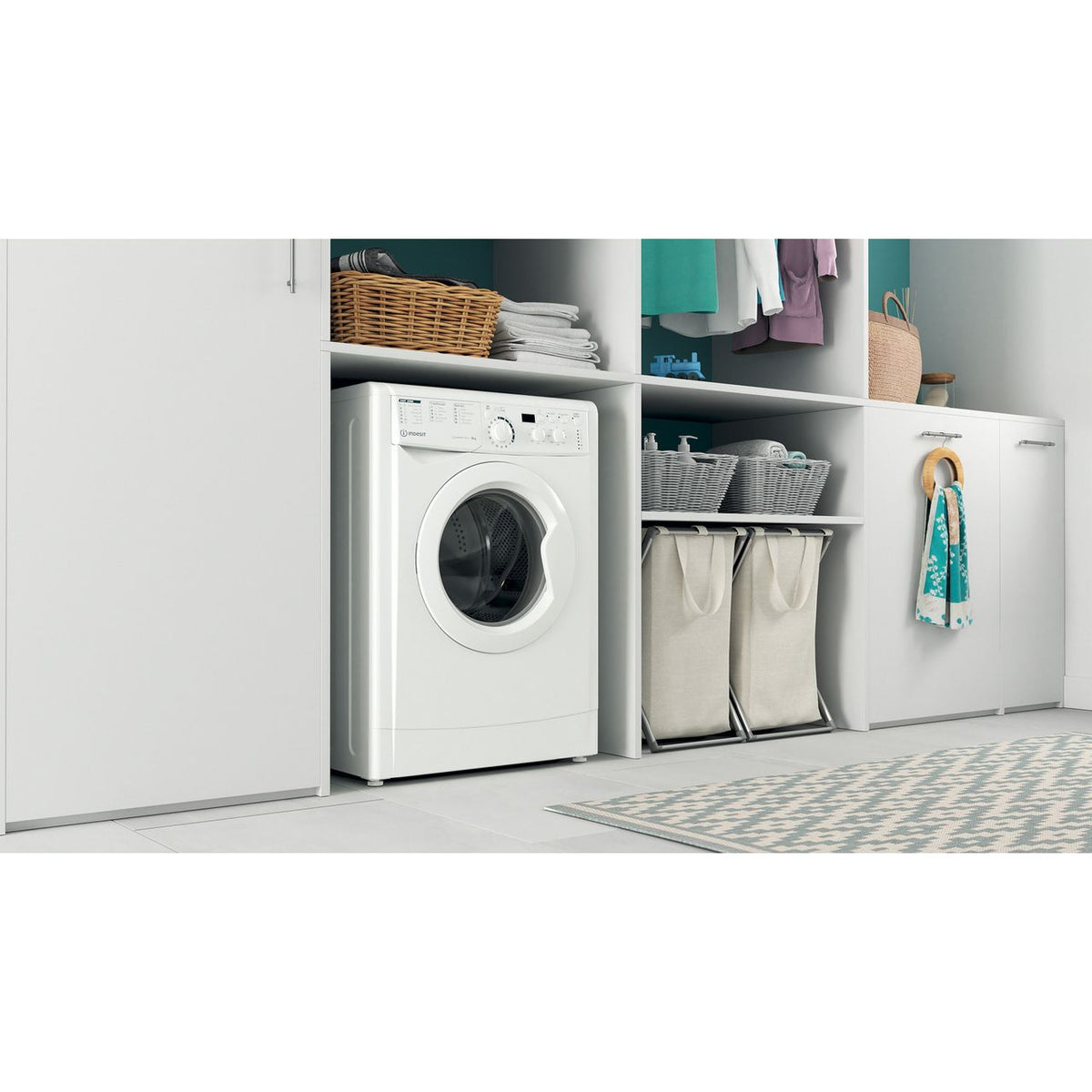 Indesit My Time EWD81483WUKN 8kg Washing Machine with 1400 rpm - White - D Rated