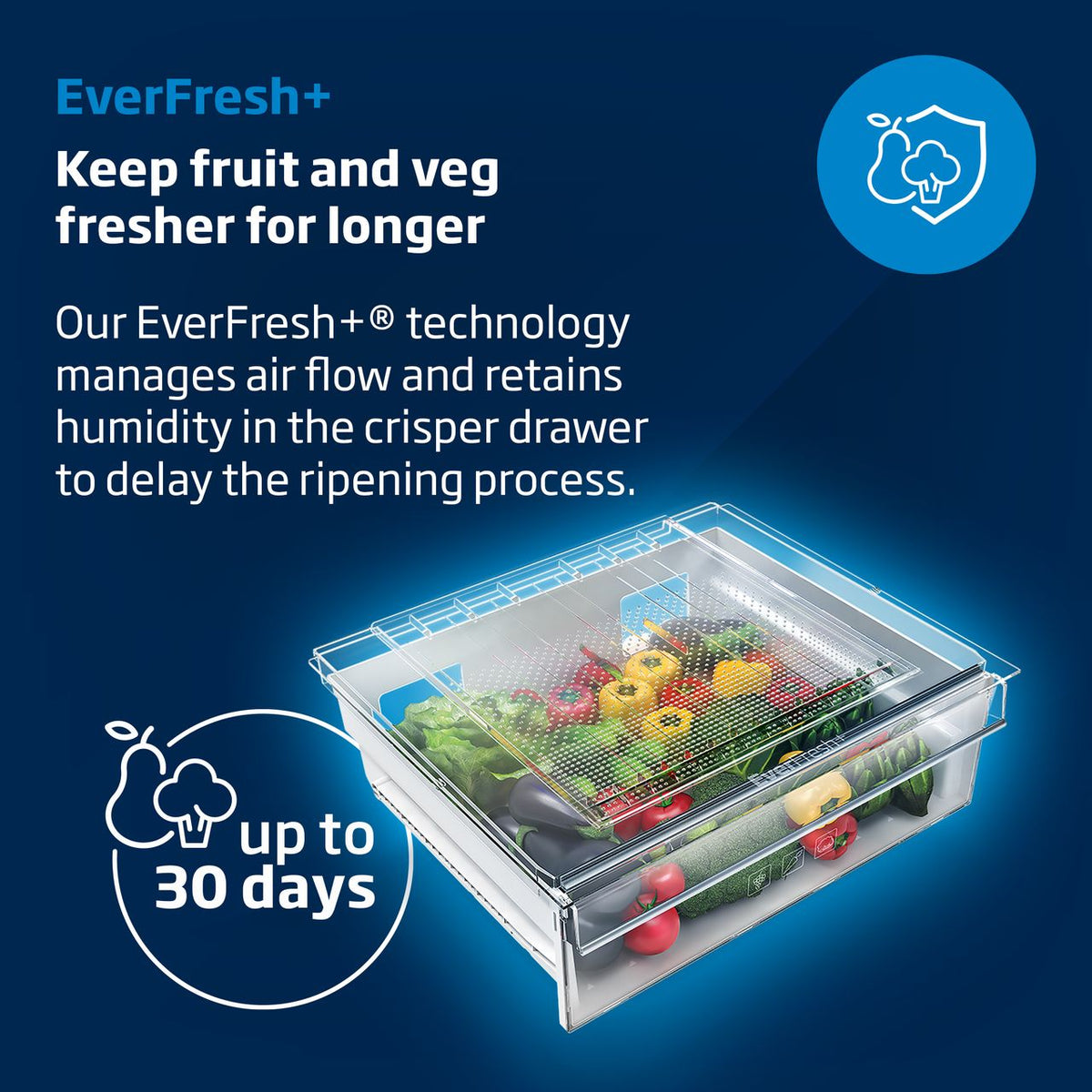 Beko HarvestFresh™ BCND4VE73 Integrated 70-30 Total No Frost Fridge Freezer with Sliding Door Fixing Kit - White - E Rated