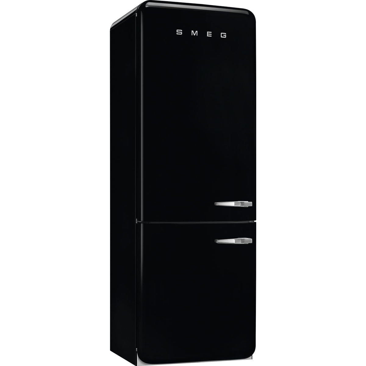 Smeg Left Hand Hinge FAB38LBL5 70-30 Frost Free Fridge Freezer - Black - E Rated