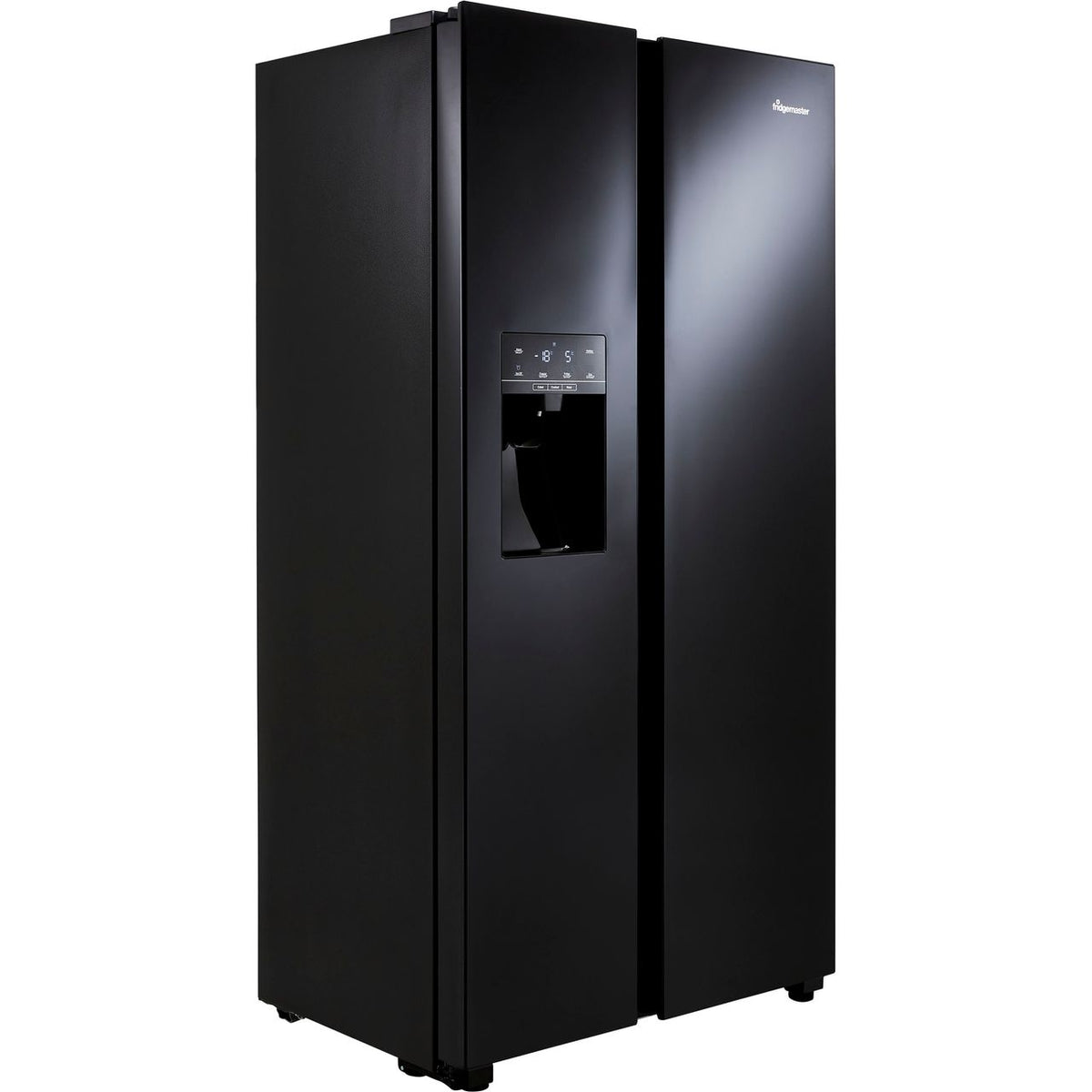 Fridgemaster MS91500IFB Non-Plumbed Frost Free American Fridge Freezer - Black - F Rated