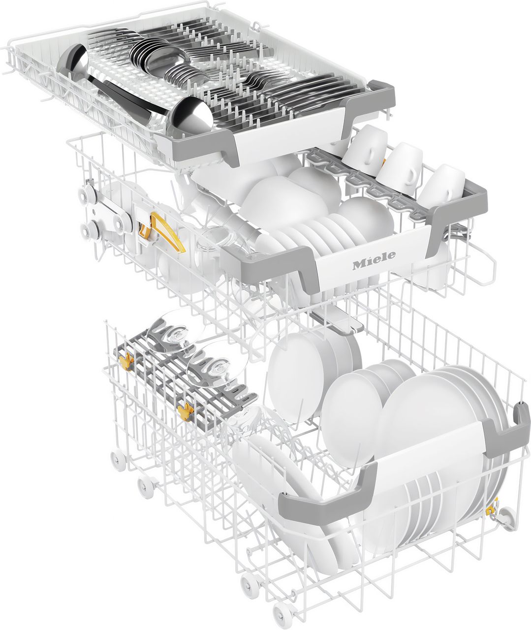 Miele G5790SCVi Fully Integrated Slimline Dishwasher - Silver Control Panel - C Rated