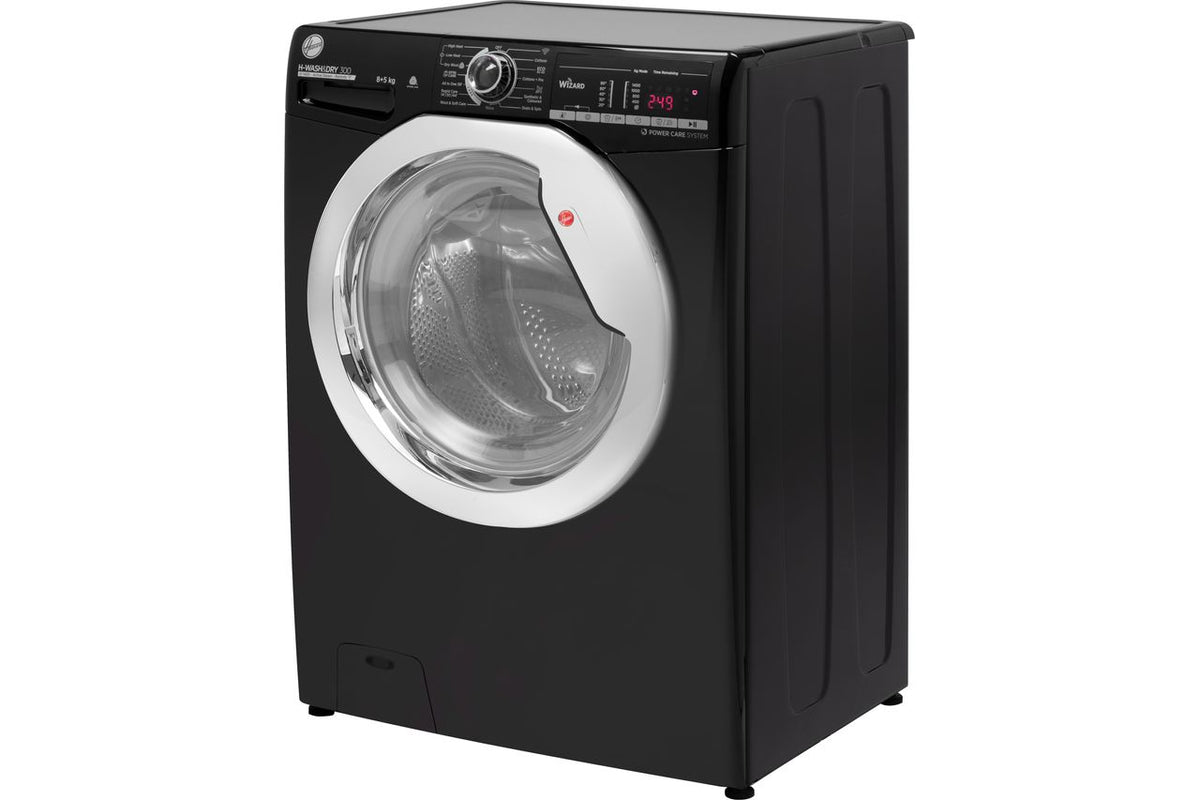 Hoover H-WASH 300 LITE H3DS4855TACBE Wifi Connected 8Kg - 5Kg Washer Dryer with 1400 rpm - Black - E Rated