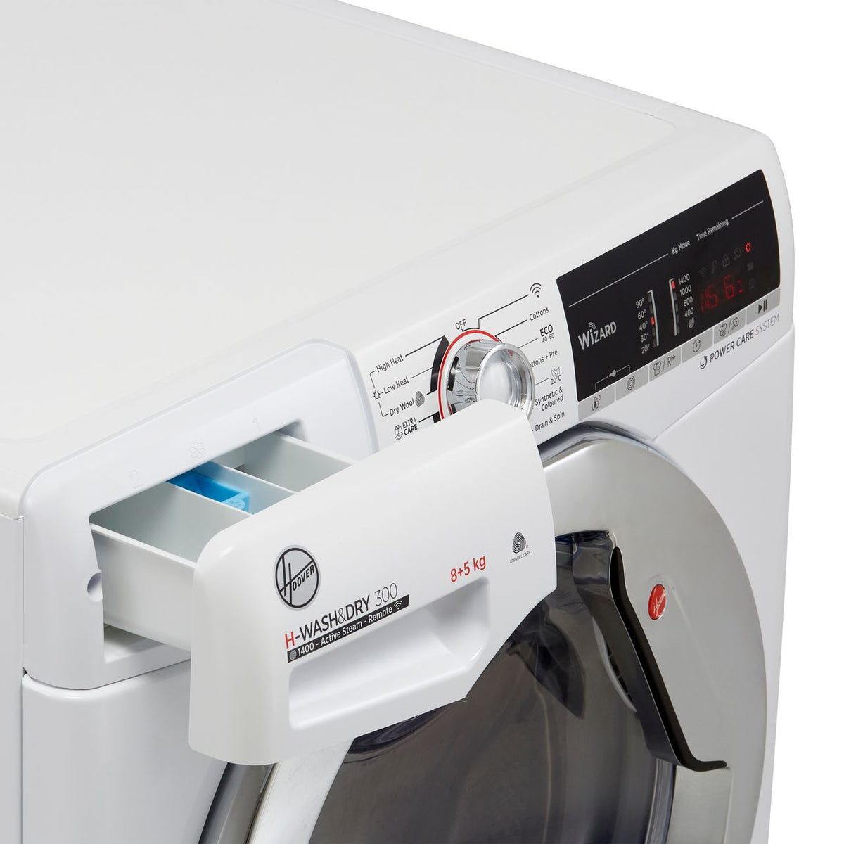 Hoover H-WASH 300 H3DS4855TACE Wifi Connected 8Kg - 5Kg Washer Dryer with 1400 rpm - White - E Rated