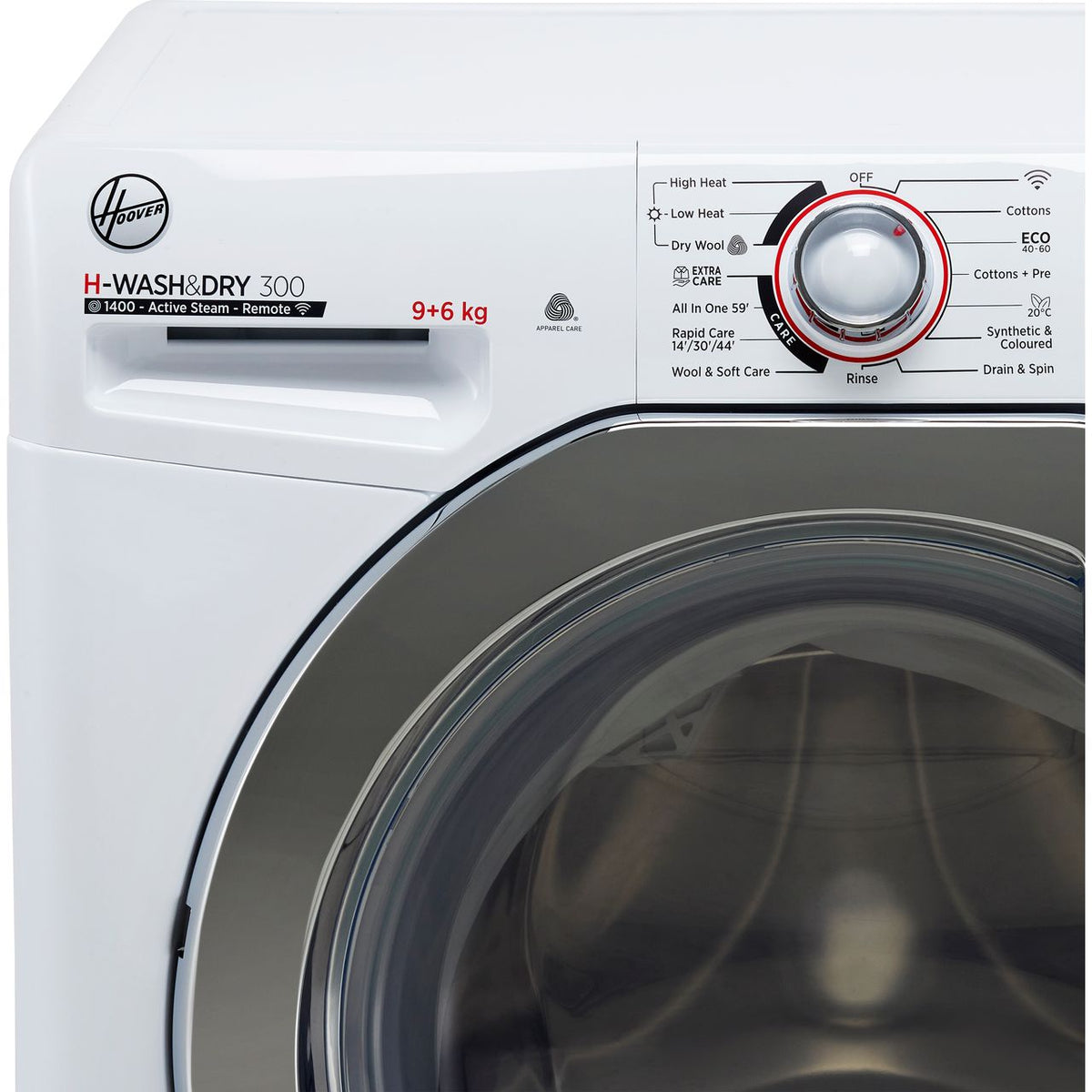 Hoover H-WASH 300 H3DS4965TACE Wifi Connected 9Kg - 6Kg Washer Dryer with 1400 rpm - White - E Rated