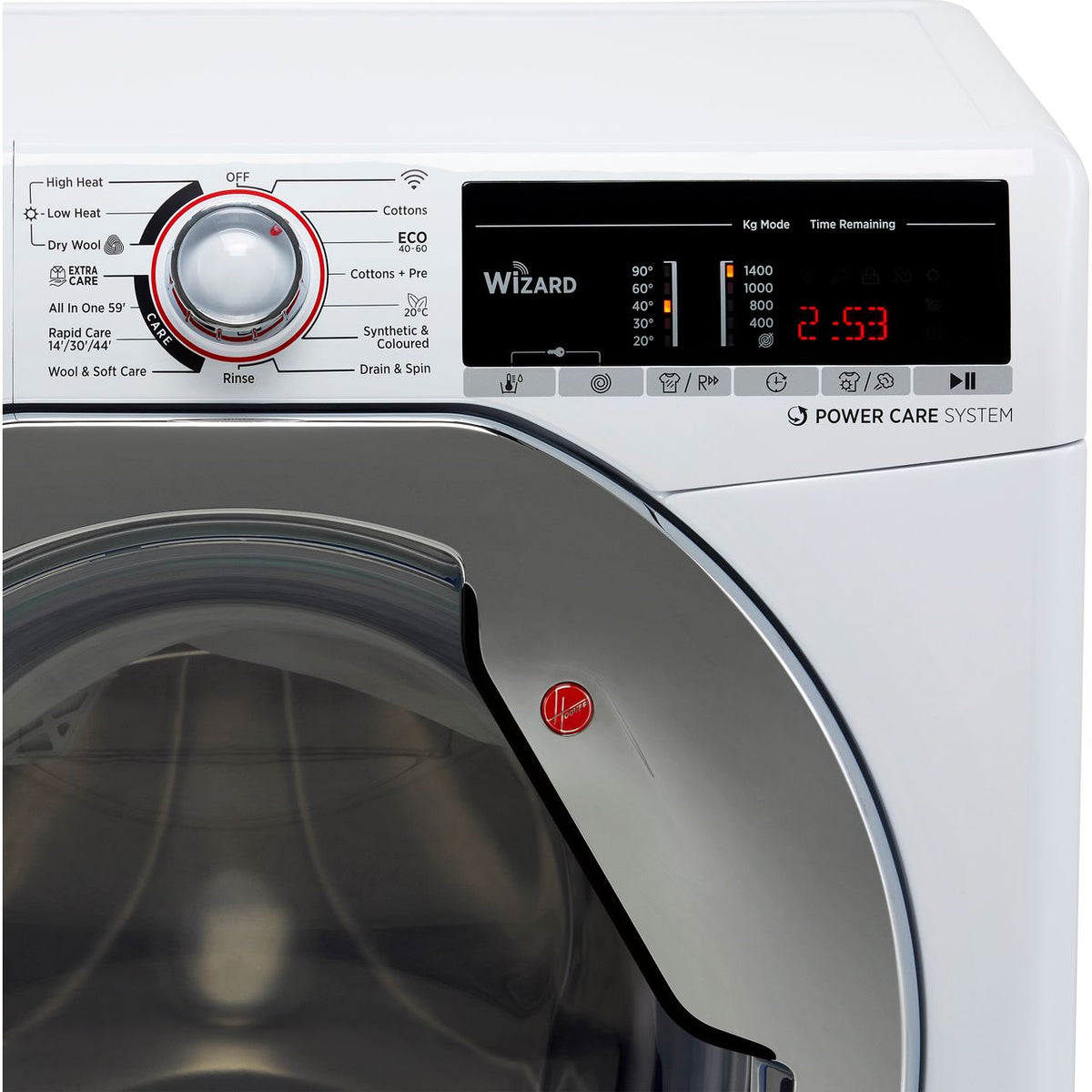 Hoover H-WASH 300 H3DS4965TACE Wifi Connected 9Kg - 6Kg Washer Dryer with 1400 rpm - White - E Rated