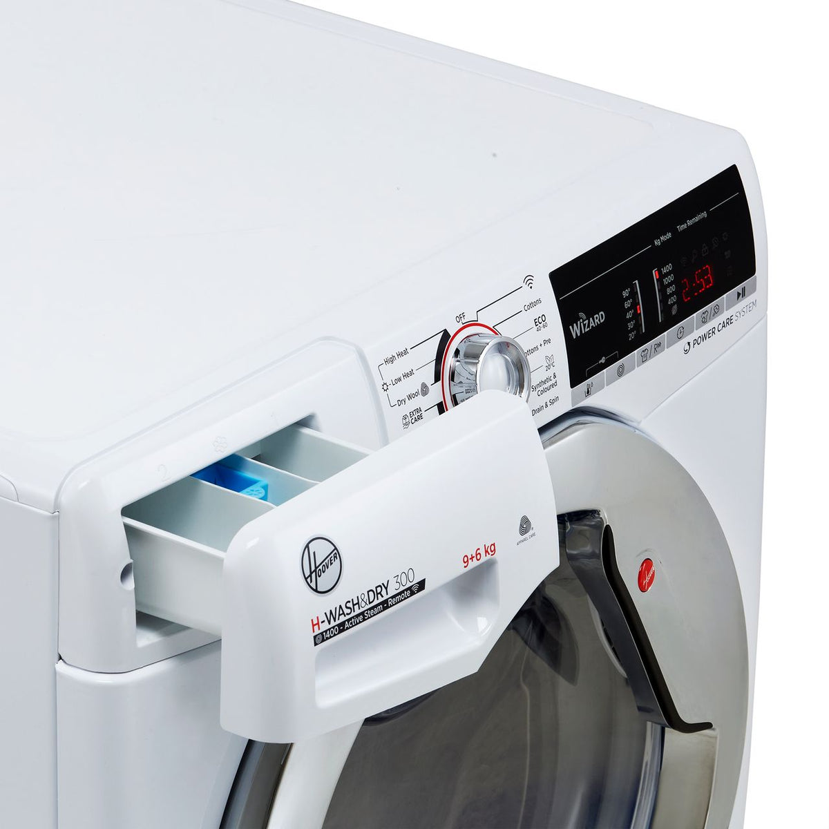 Hoover H-WASH 300 H3DS4965TACE Wifi Connected 9Kg - 6Kg Washer Dryer with 1400 rpm - White - E Rated