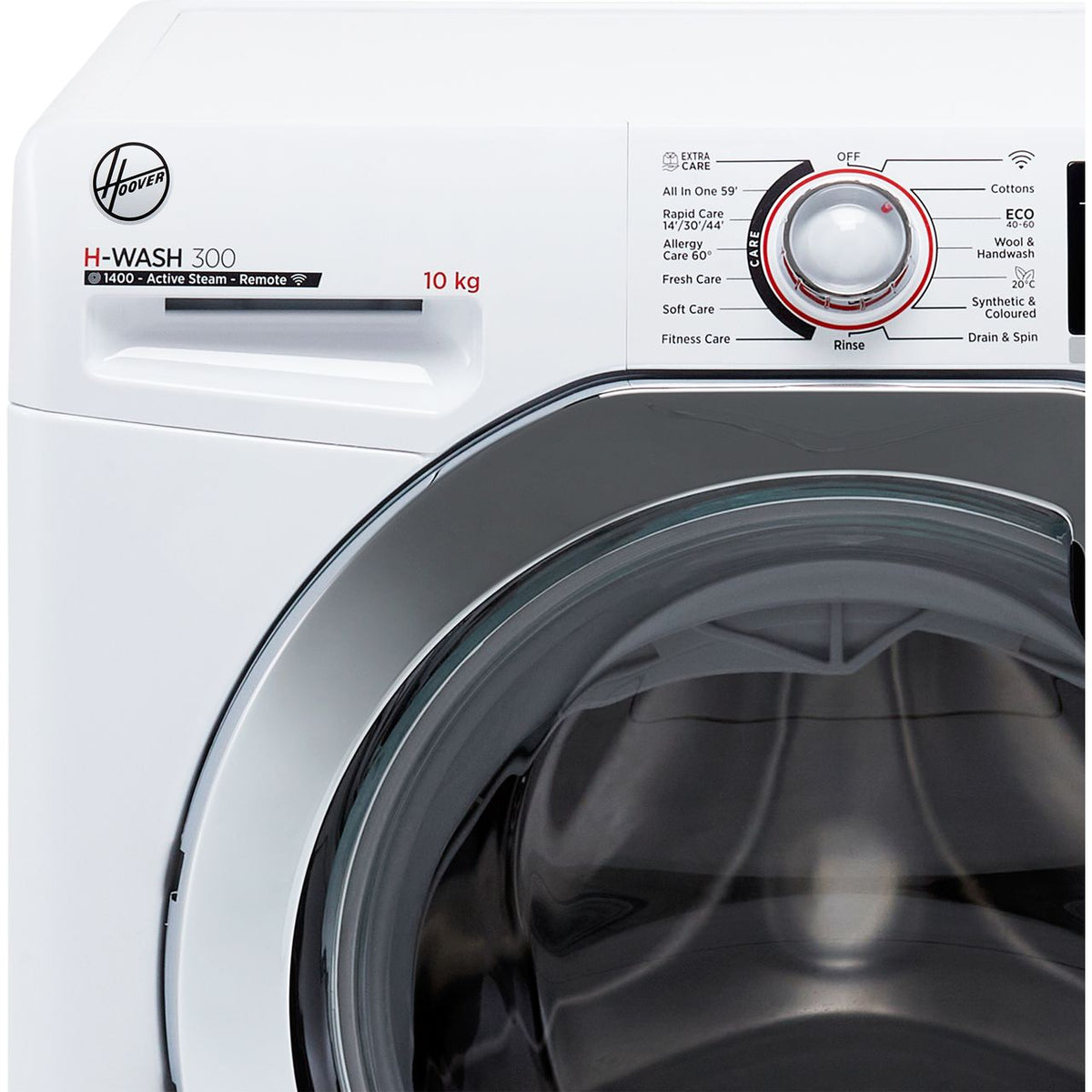 Hoover H-WASH 300 LITE H3WS4105TACE 10kg Washing Machine with 1400 rpm - White - C Rated