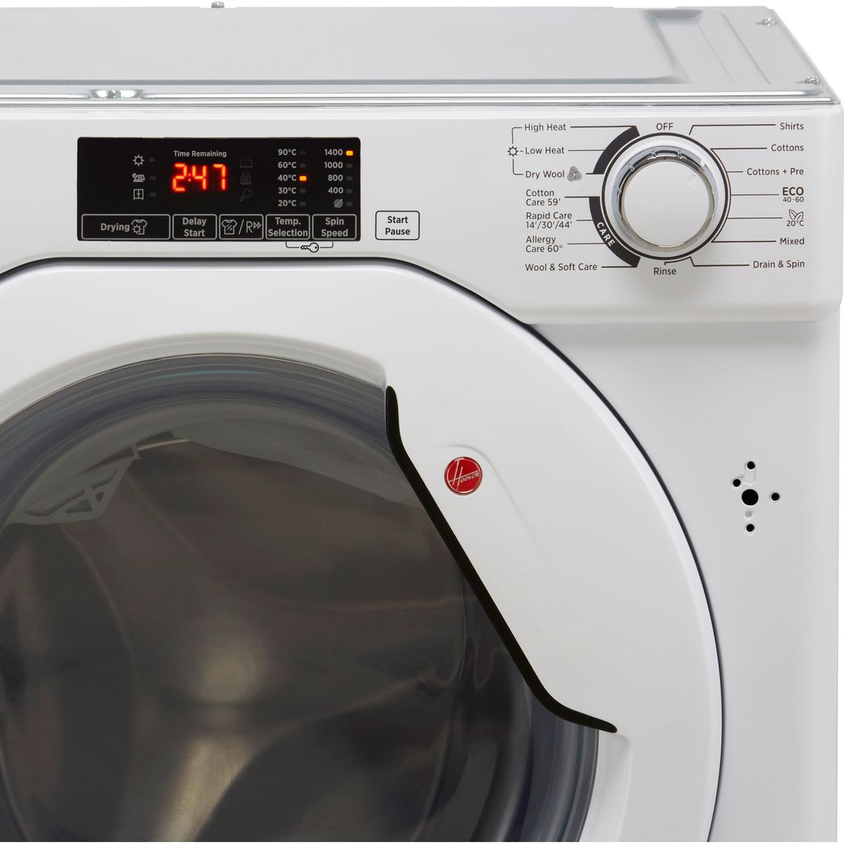 Hoover HBD485D1E-1 Integrated 8Kg - 5Kg Washer Dryer with 1400 rpm - White - E Rated