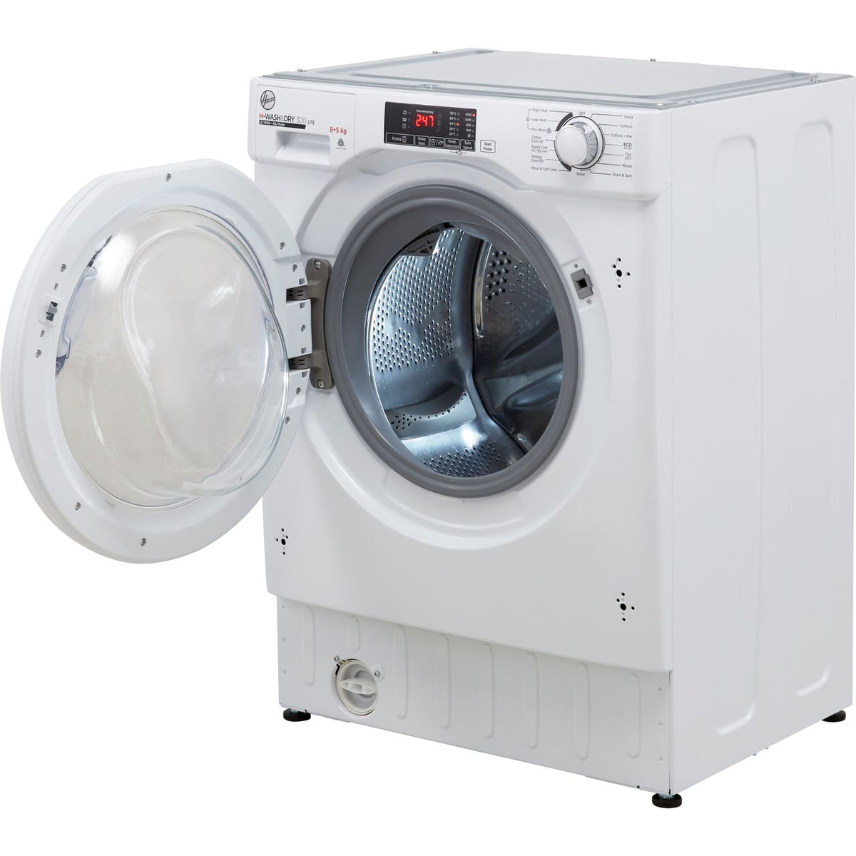 Hoover HBD485D1E-1 Integrated 8Kg - 5Kg Washer Dryer with 1400 rpm - White - E Rated