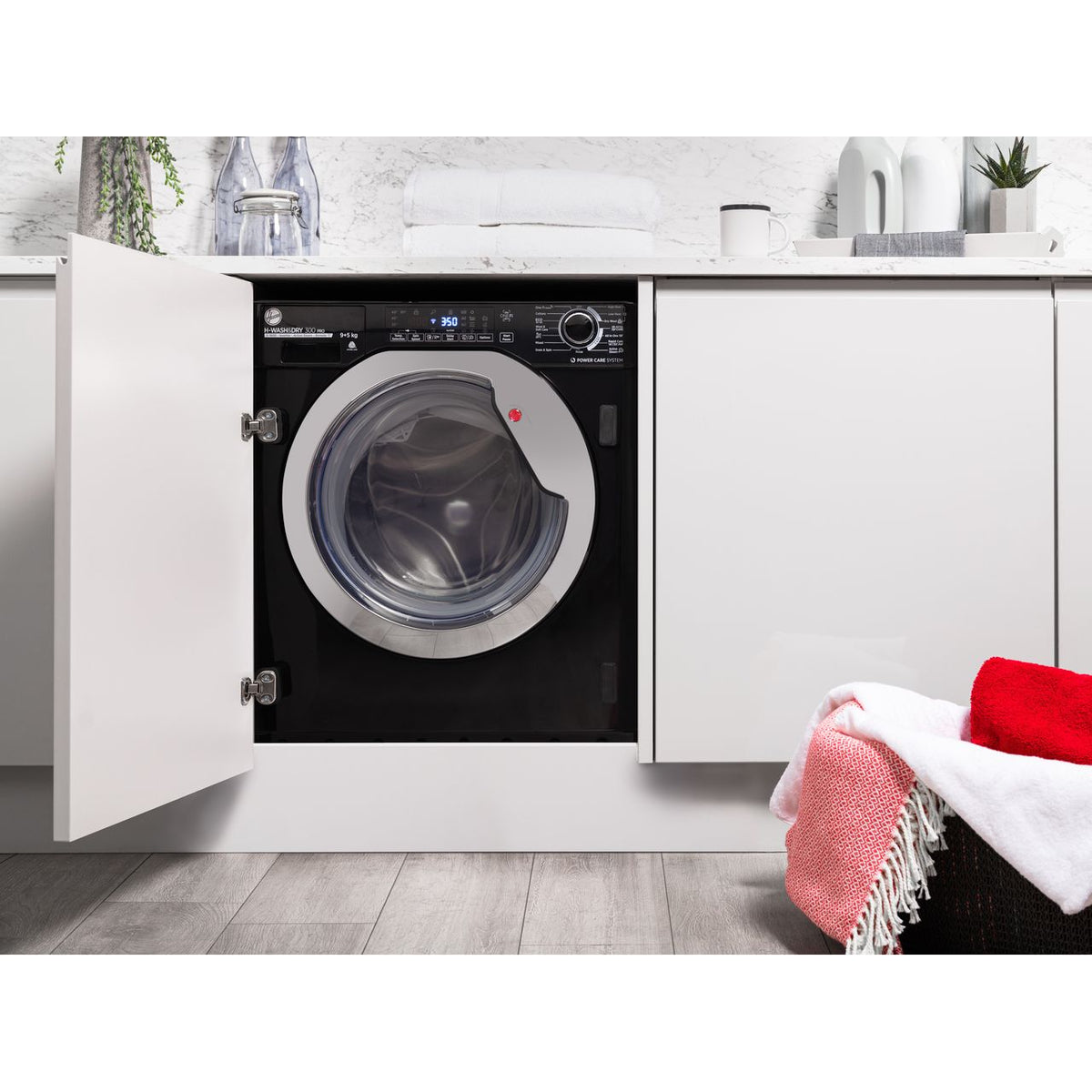 Hoover H-WASH&DRY 300 PRO HBDOS695TAMCBE Integrated 9Kg - 5Kg Washer Dryer with 1600 rpm - Black - D Rated