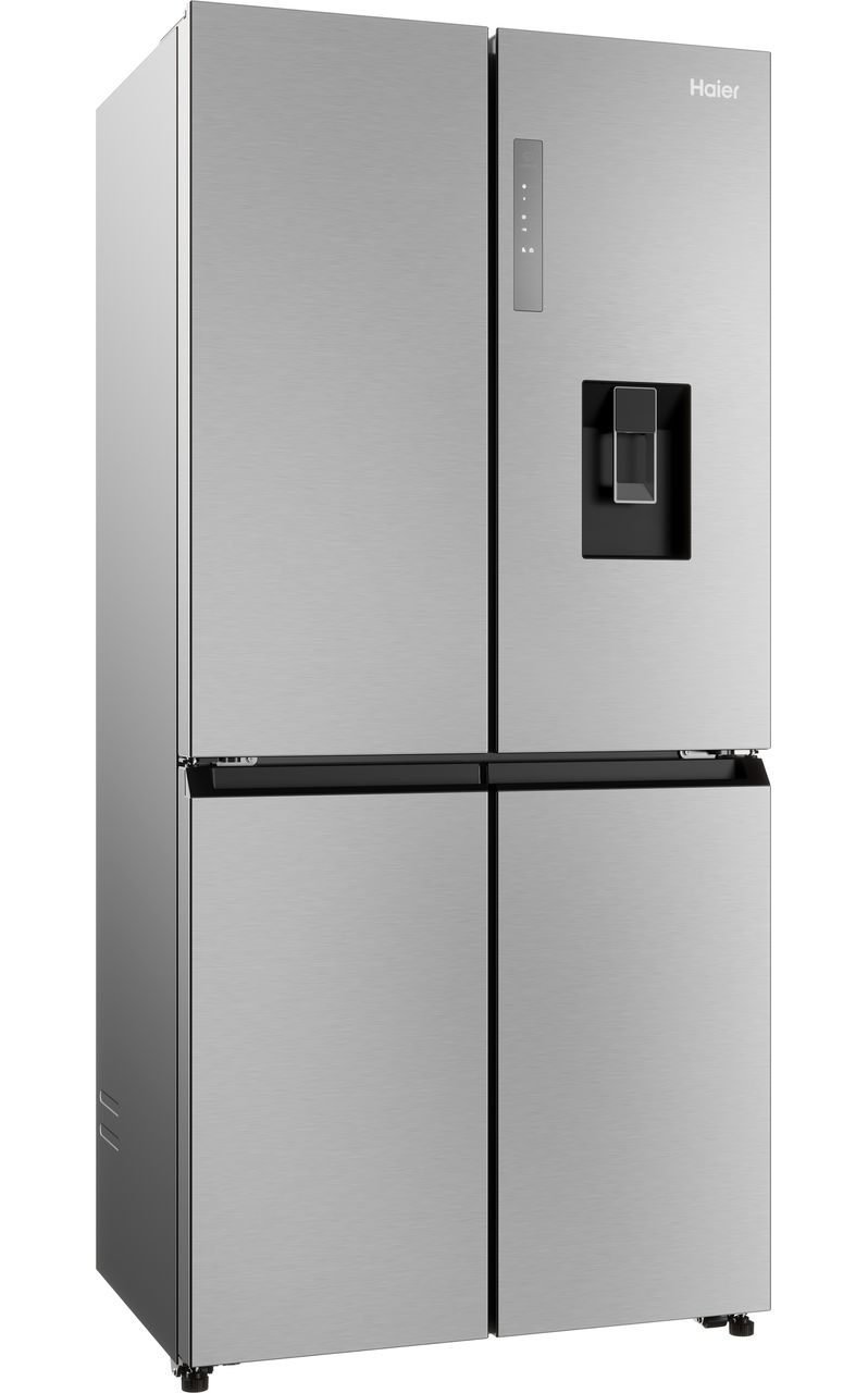 Haier HCR3818EWMM Total No Frost American Fridge Freezer - Stainless Steel - E Rated