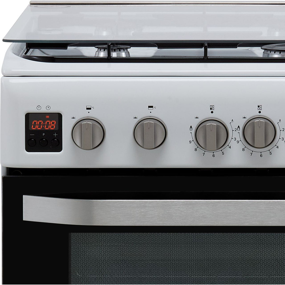 Hotpoint HD5G00CCW-UK Gas Cooker with Full Width Gas Grill - White - A+-A Rated