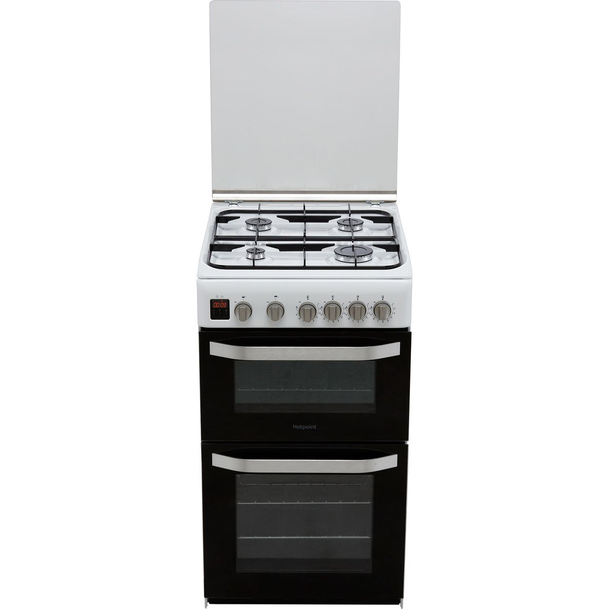 Hotpoint HD5G00CCW-UK Gas Cooker with Full Width Gas Grill - White - A+-A Rated