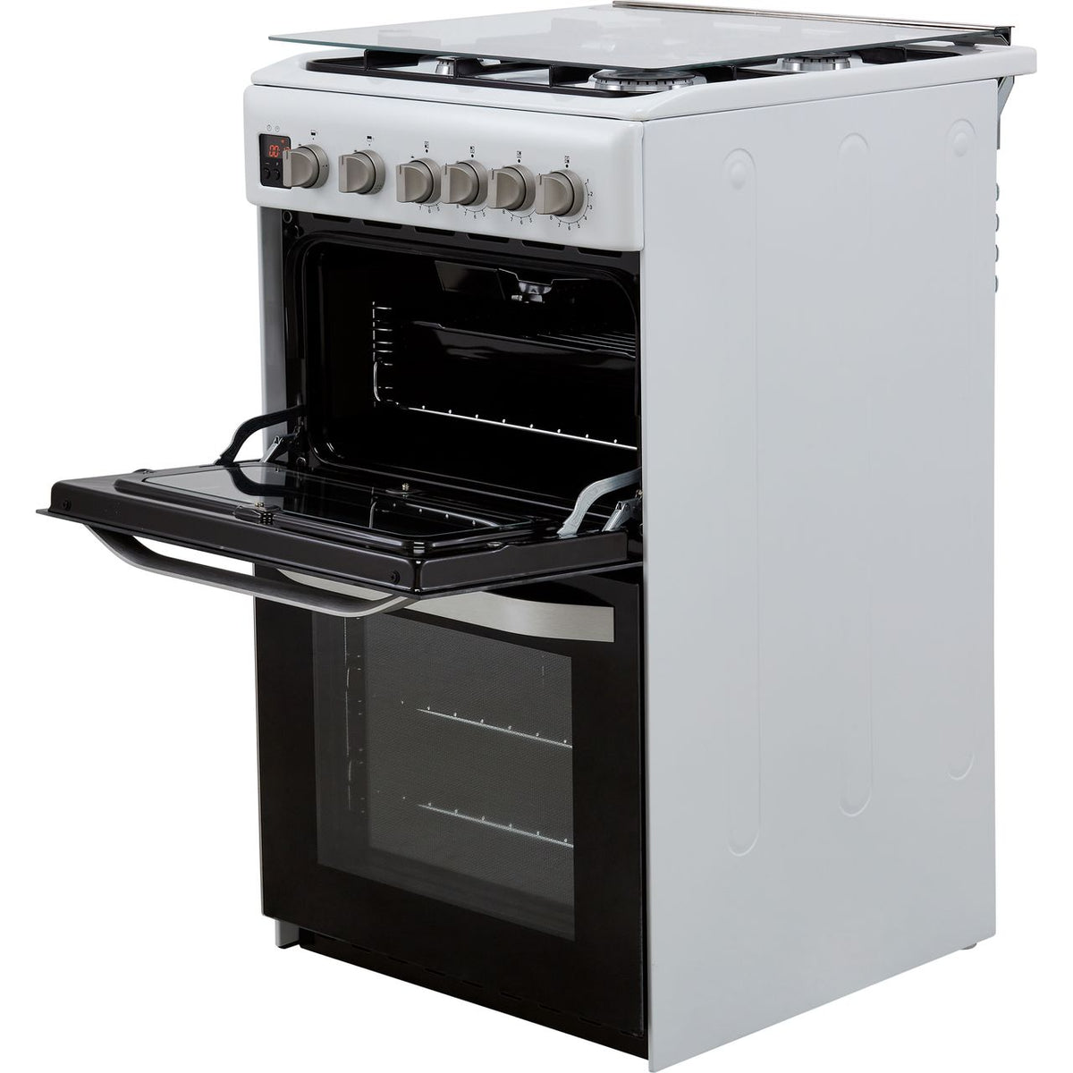 Hotpoint HD5G00CCW-UK Gas Cooker with Full Width Gas Grill - White - A+-A Rated