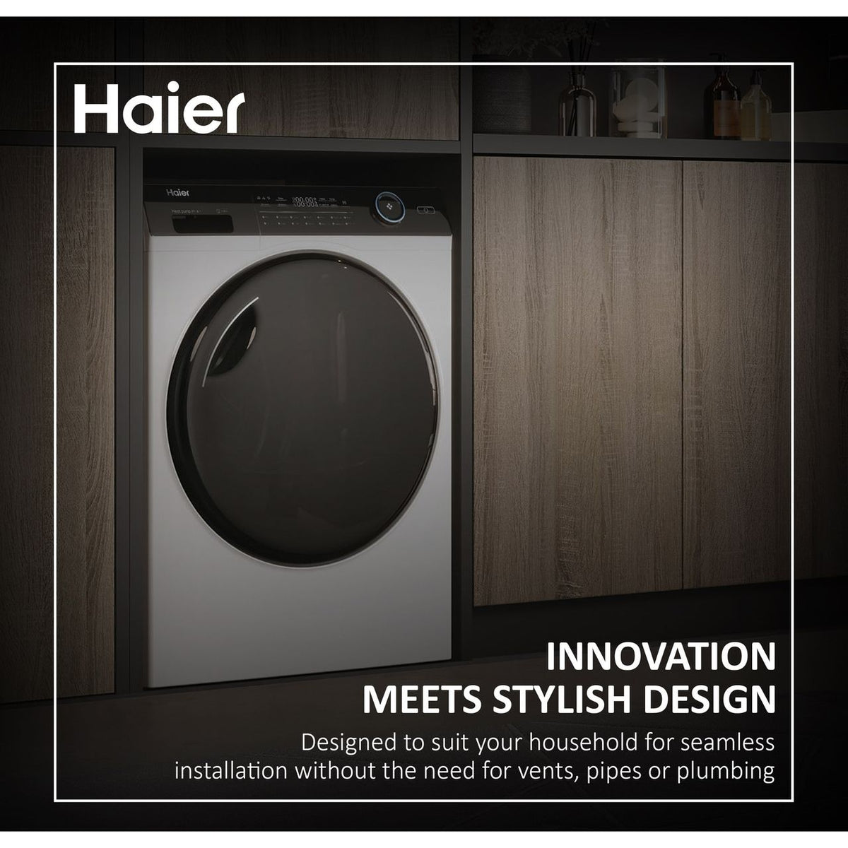 Haier i-Pro Series 5 HD90-A2959S 9Kg Heat Pump Tumble Dryer - Graphite - A++ Rated