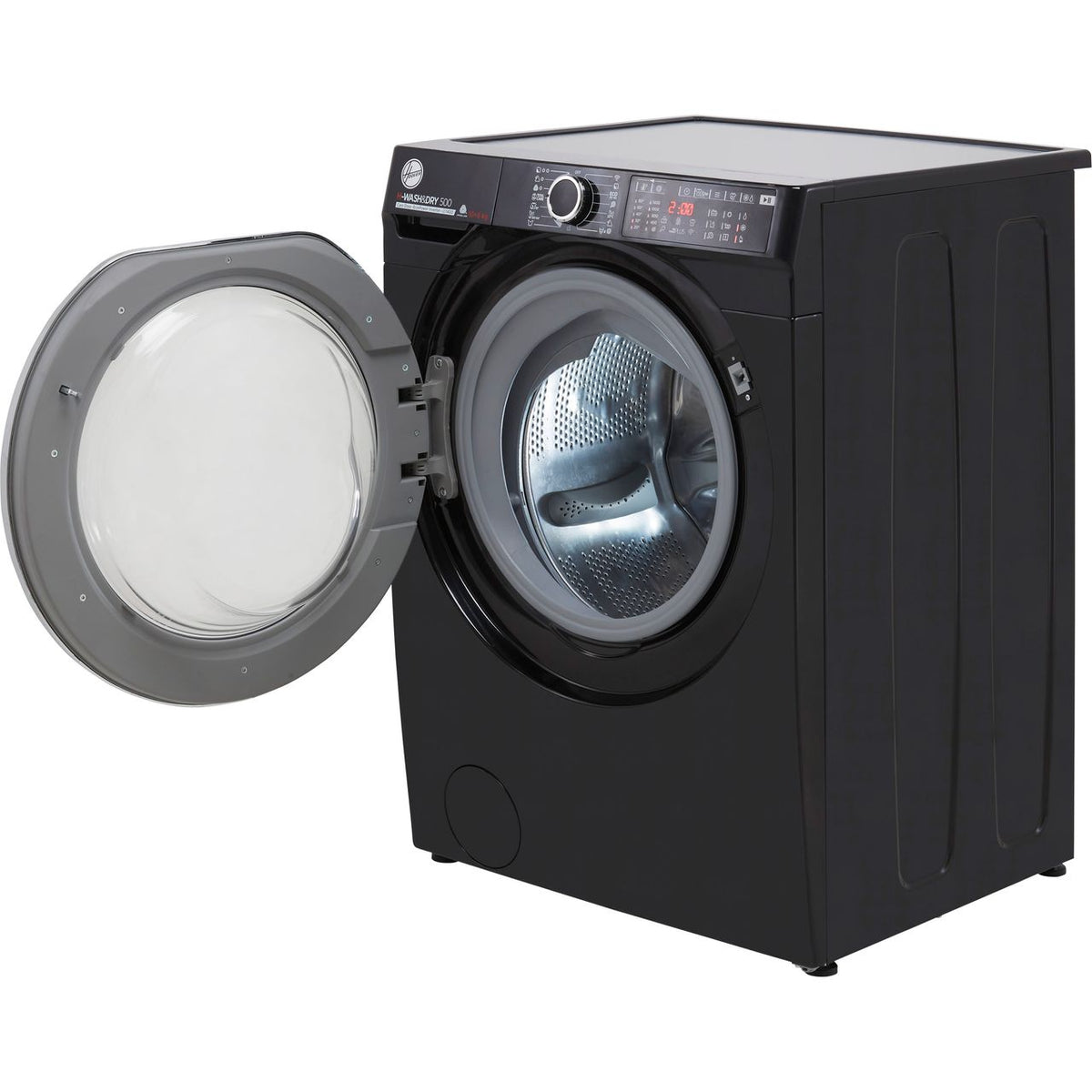 Hoover H-WASH 500 HDD4106AMBCB Wifi Connected 10Kg - 6Kg Washer Dryer with 1400 rpm - Black - D Rated