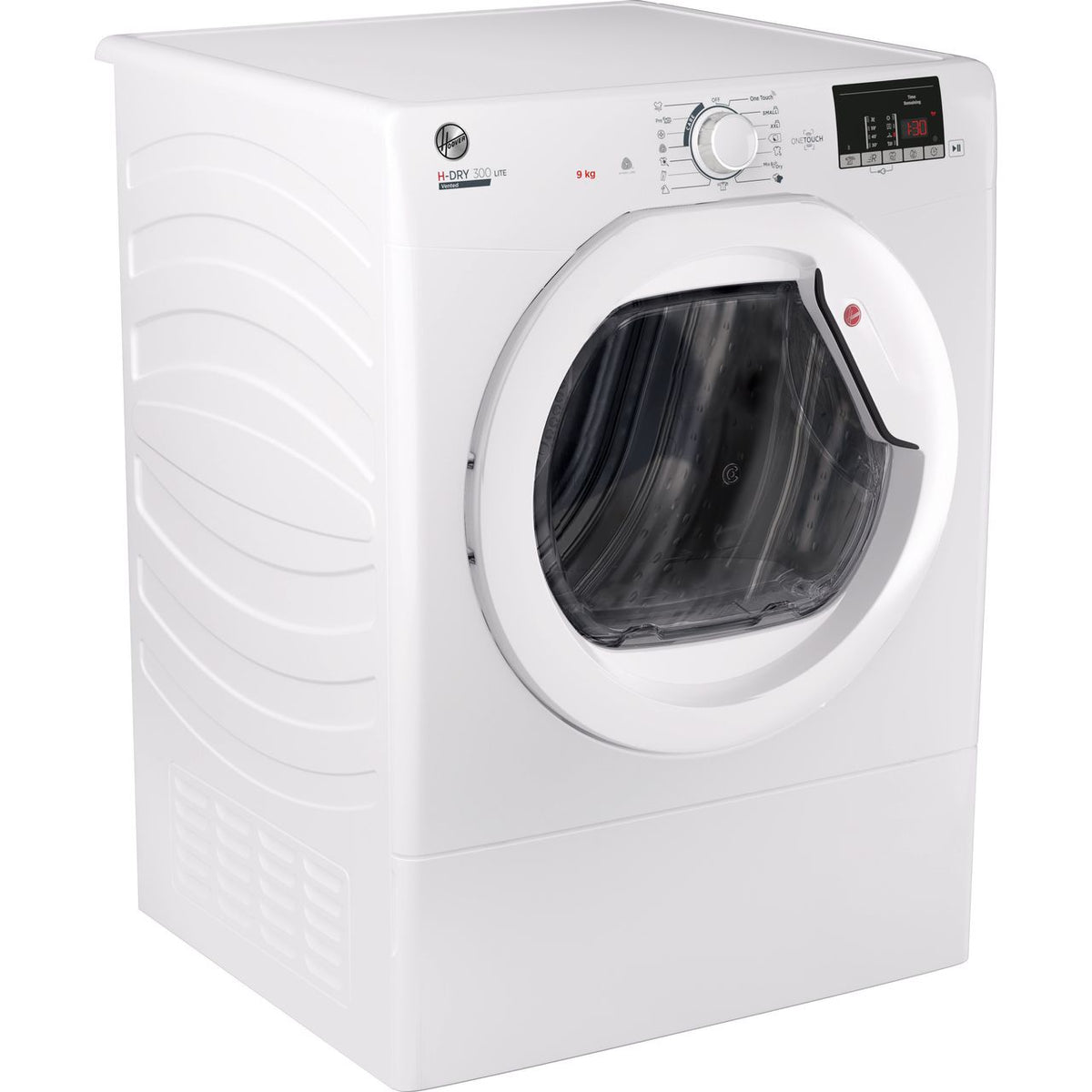 Hoover H-DRY 300 HLEV9DG 9Kg Vented Tumble Dryer - White - C Rated