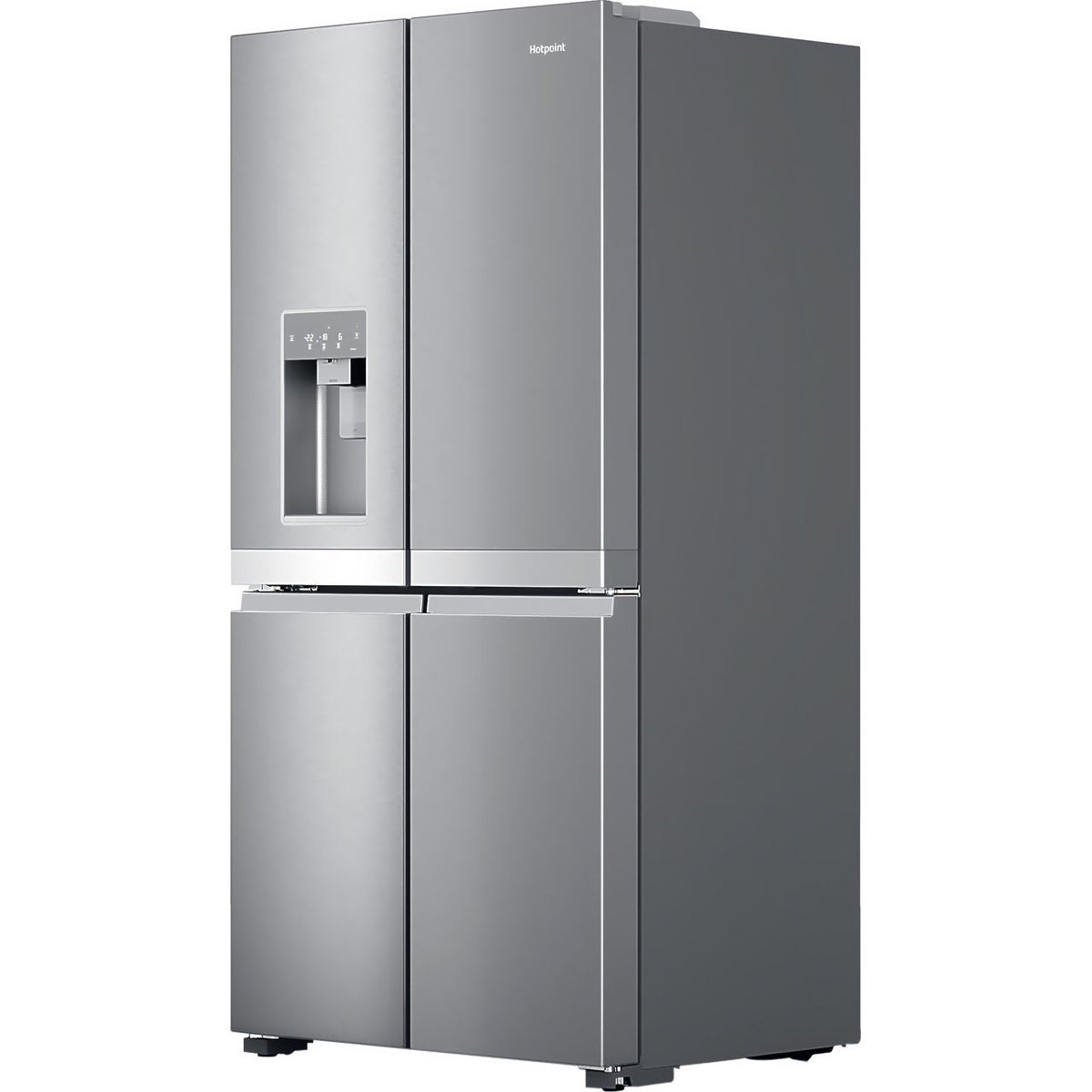 Hotpoint HQ9IMO2LG Plumbed Total No Frost American Fridge Freezer - Stainless Steel - E Rated