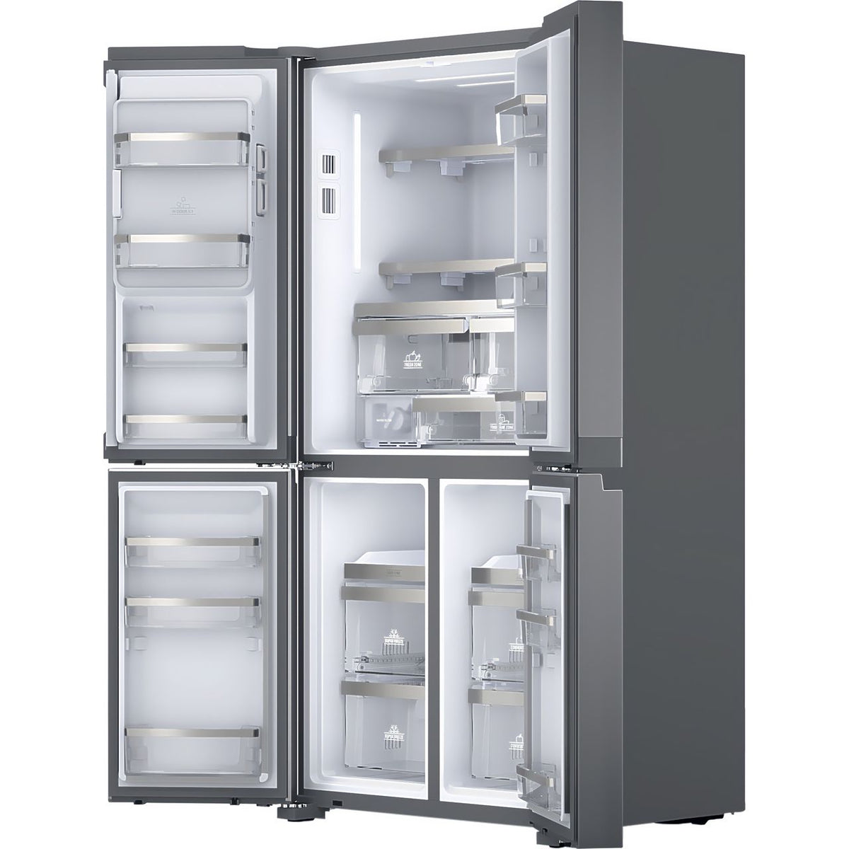 Hotpoint HQ9IMO2LG Plumbed Total No Frost American Fridge Freezer - Stainless Steel - E Rated