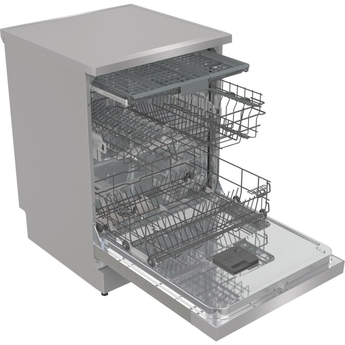 Hisense HS643D60XUK Standard Dishwasher - Stainless Steel - D Rated