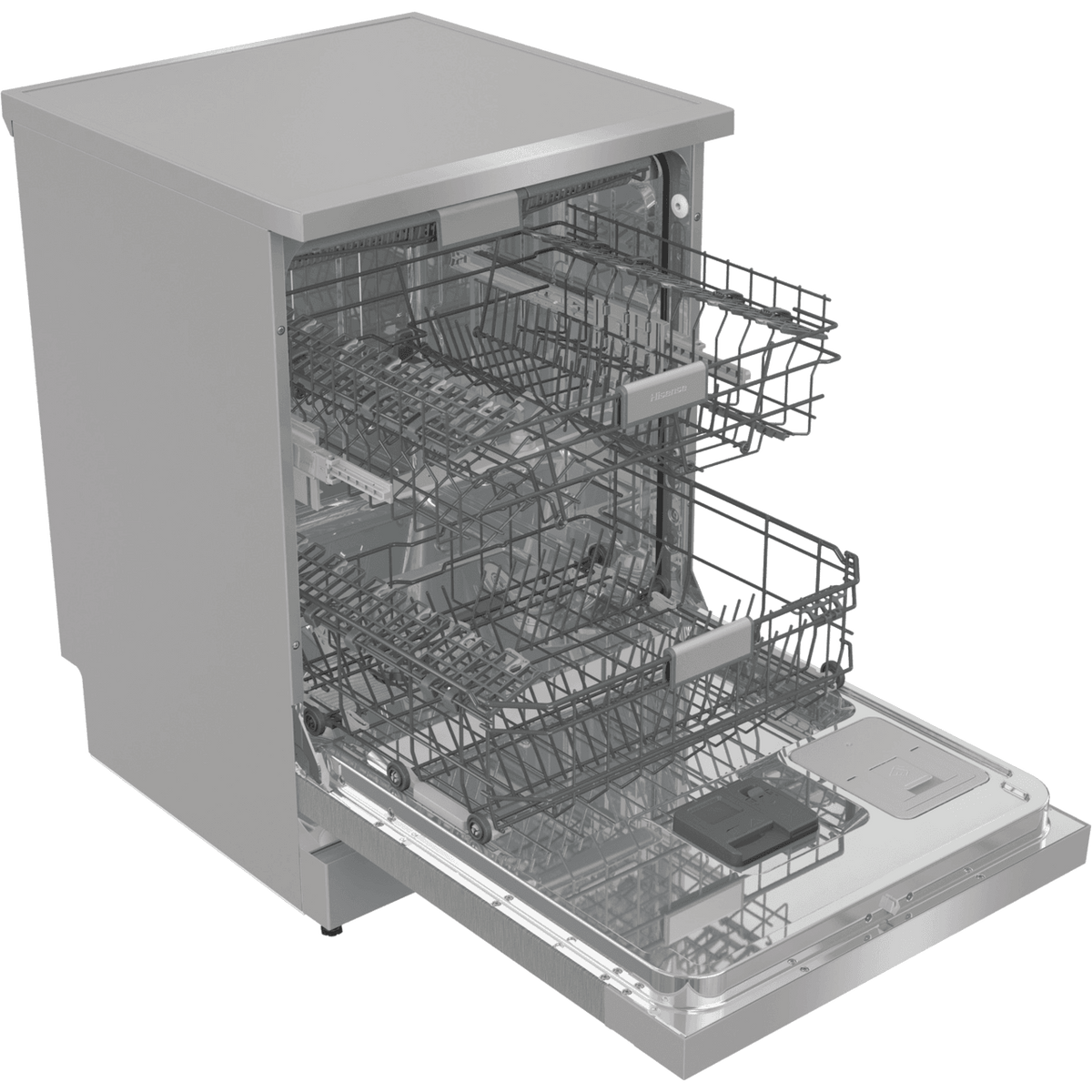 Hisense HS693C60XADUK Wifi Connected Standard Dishwasher - Stainless Steel - C Rated