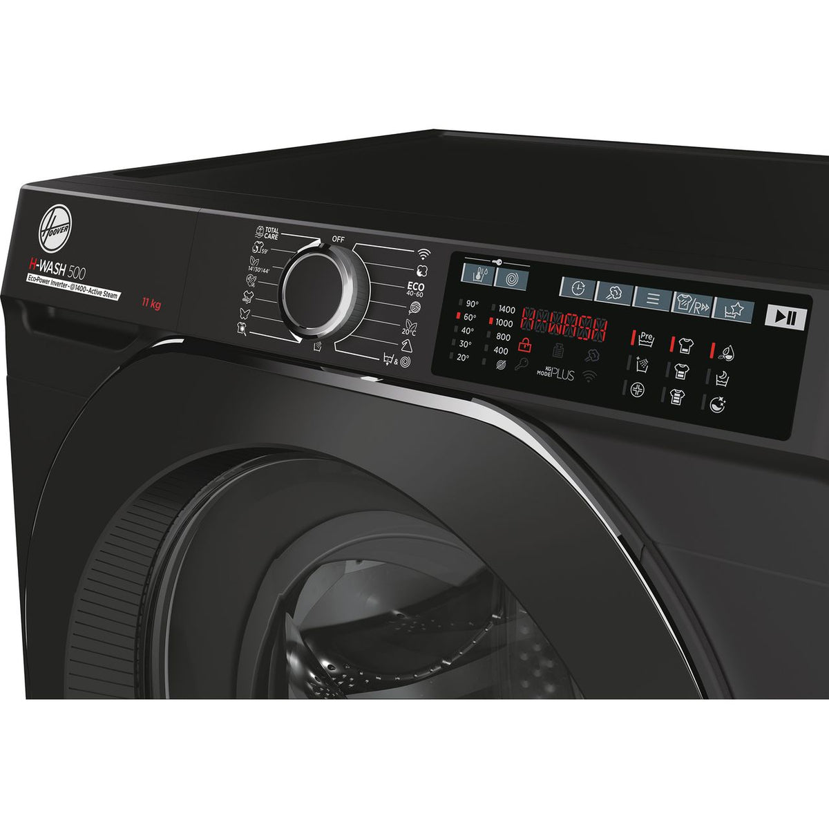 Hoover H-WASH 500 HW411AMBCB-1 11kg Washing Machine with 1400 rpm - Black - A Rated