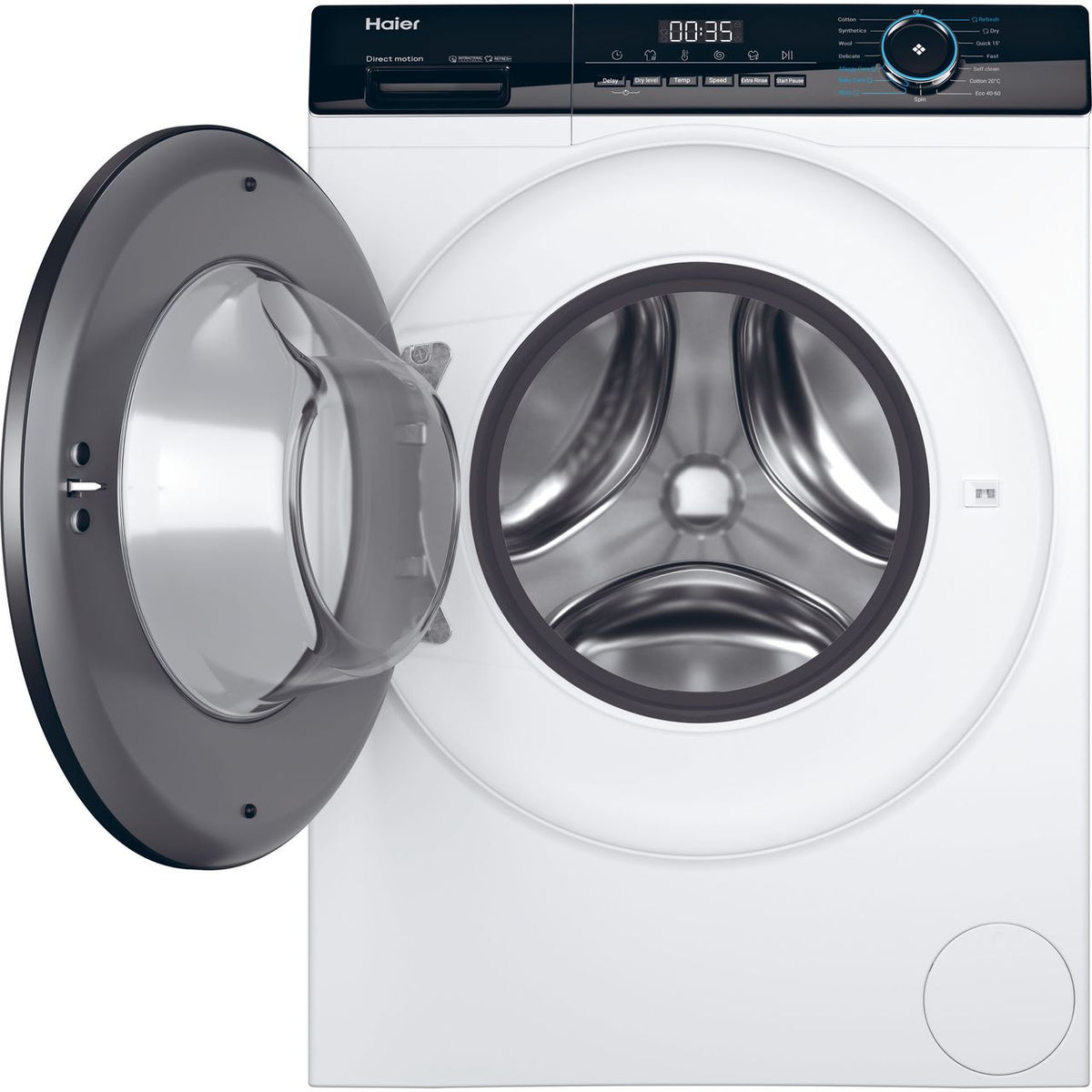 Haier i-Pro Series 3 HWD100-B14939 10Kg - 6Kg Washer Dryer with 1400 rpm - White - D Rated