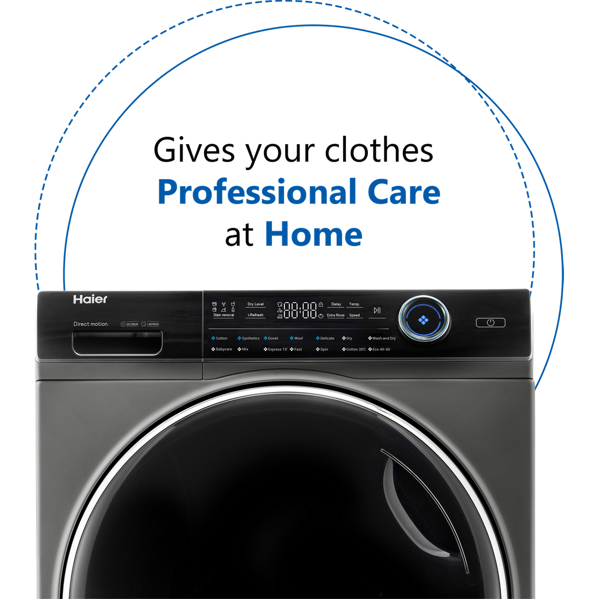 Haier HWD80-B14979S 8Kg - 5Kg Washer Dryer with 1400 rpm - Graphite - D Rated