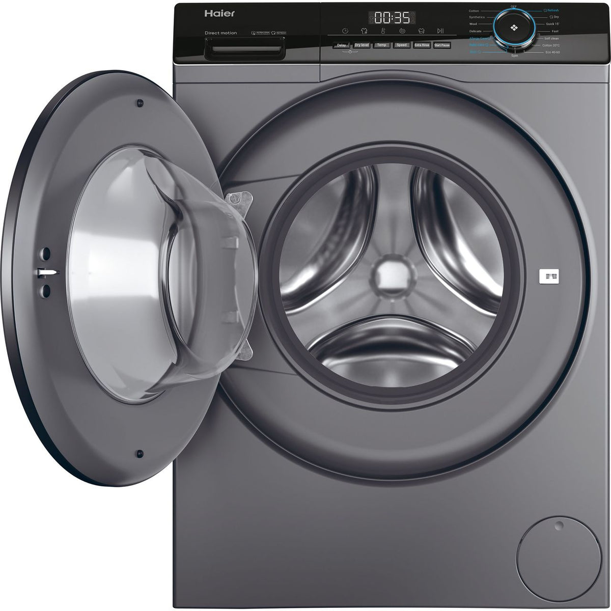 Haier i-Pro Series 3 HWD90-B14939S 9Kg - 6Kg Washer Dryer with 1400 rpm - Graphite - D Rated