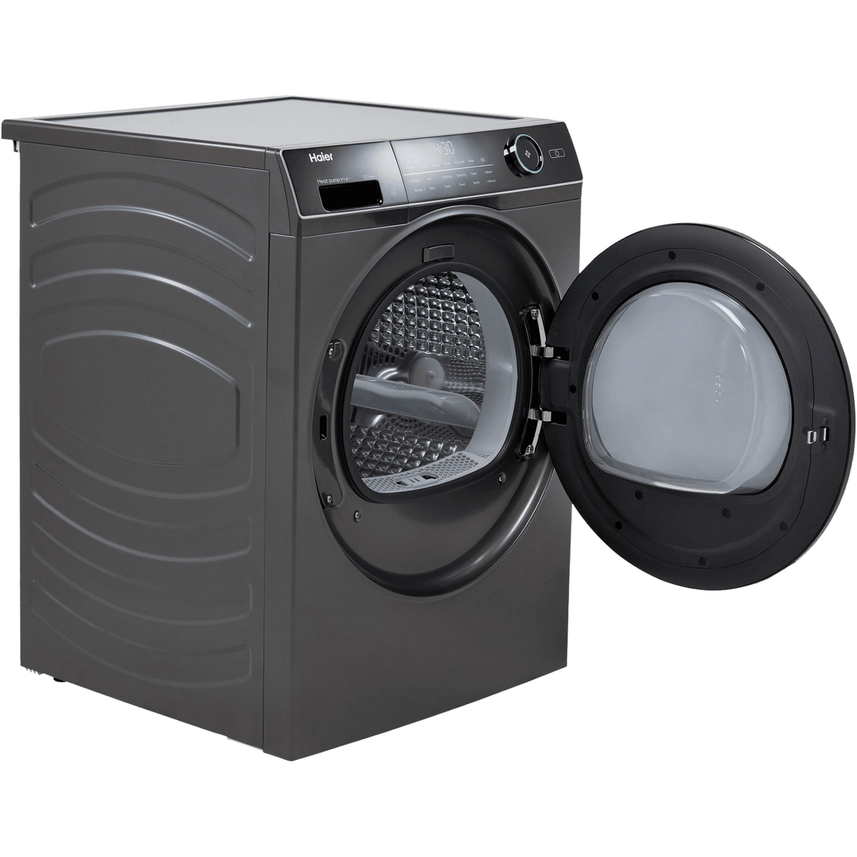 Haier i-Pro Series 5 HD90-A2959S 9Kg Heat Pump Tumble Dryer - Graphite - A++ Rated