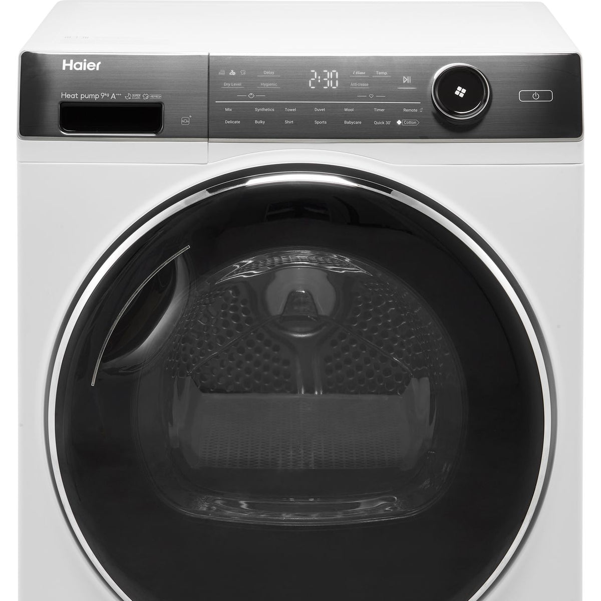 Haier i-Pro Series 7 Plus HD90-A3Q979U1 9Kg Heat Pump Tumble Dryer - White - A+++ Rated