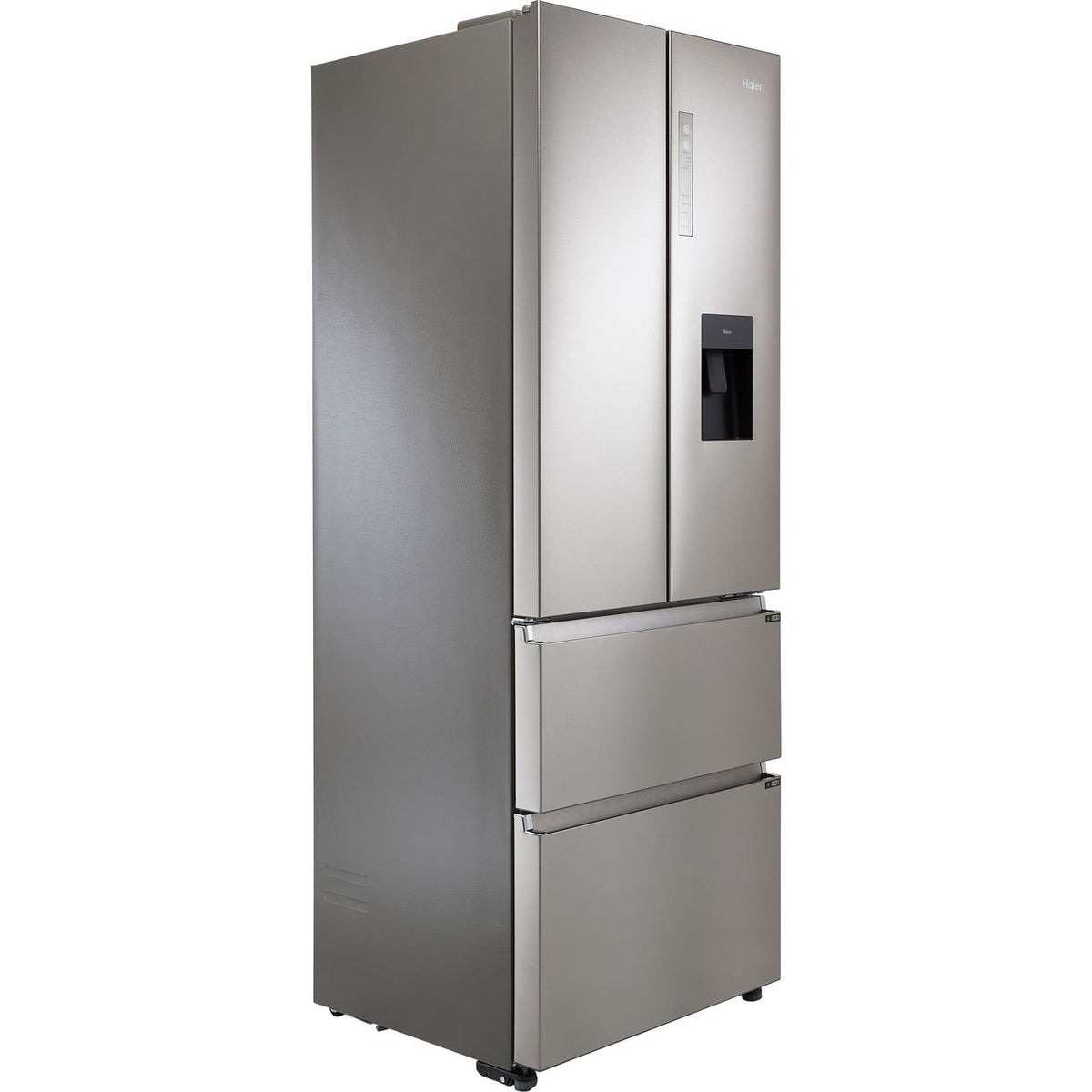 Haier HFR5719EWMP Non-Plumbed Total No Frost American Fridge Freezer - Platinum Inox - E Rated