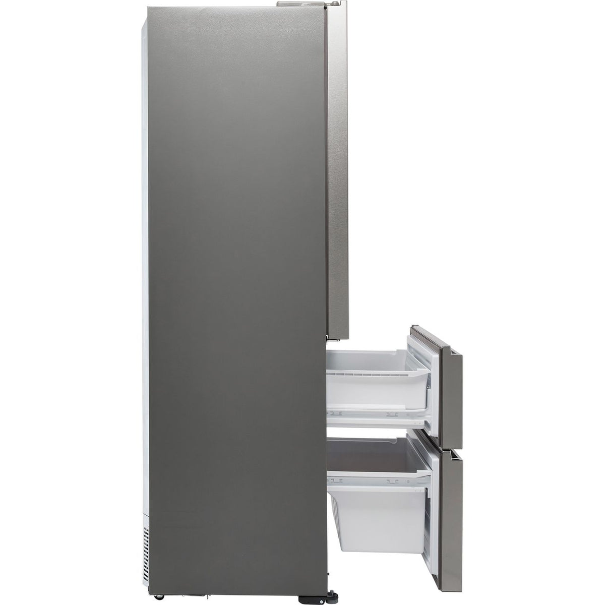 Haier HFR5719EWMP Non-Plumbed Total No Frost American Fridge Freezer - Platinum Inox - E Rated