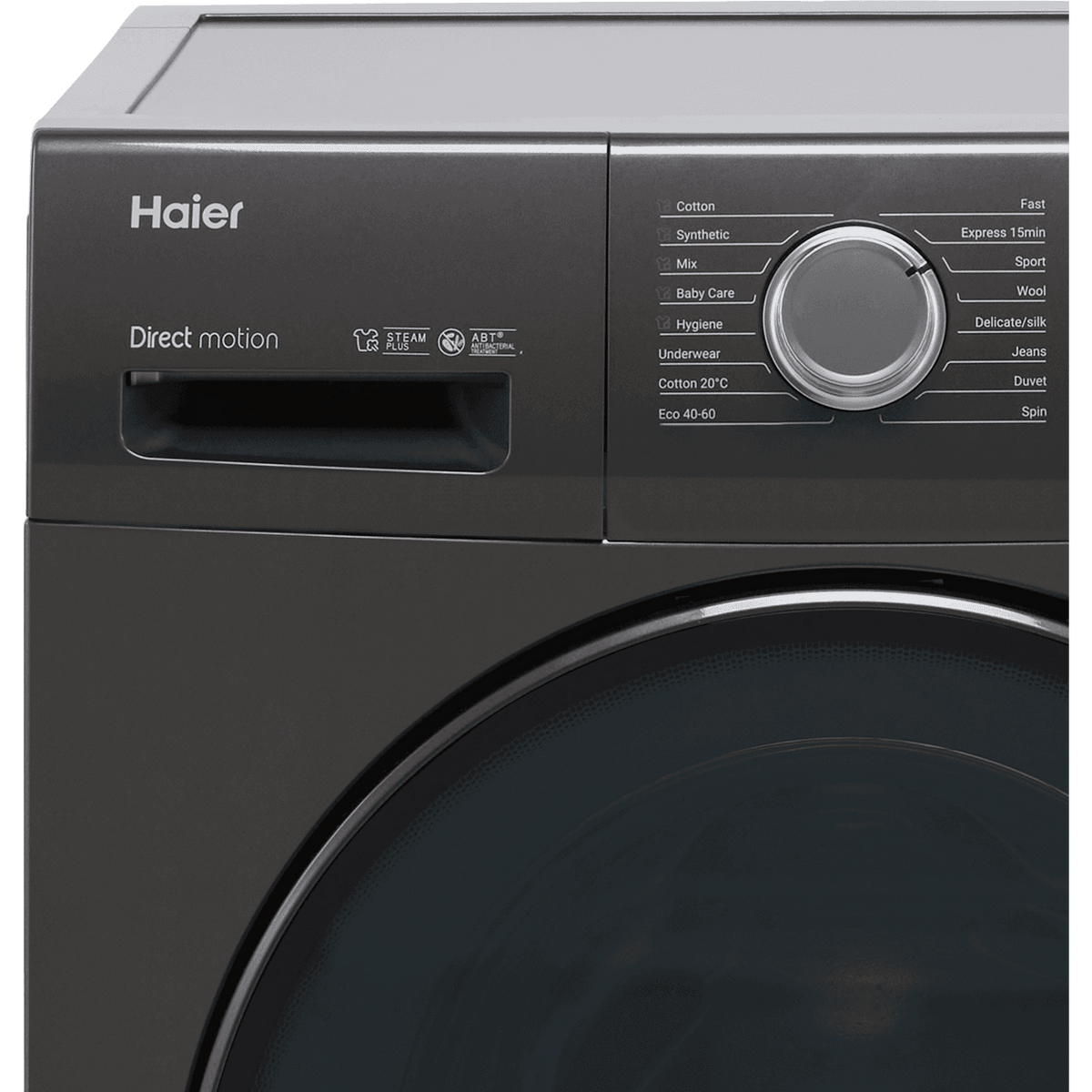 Haier HW80-B1439NS8 8kg Washing Machine with 1400 rpm - Graphite - A Rated