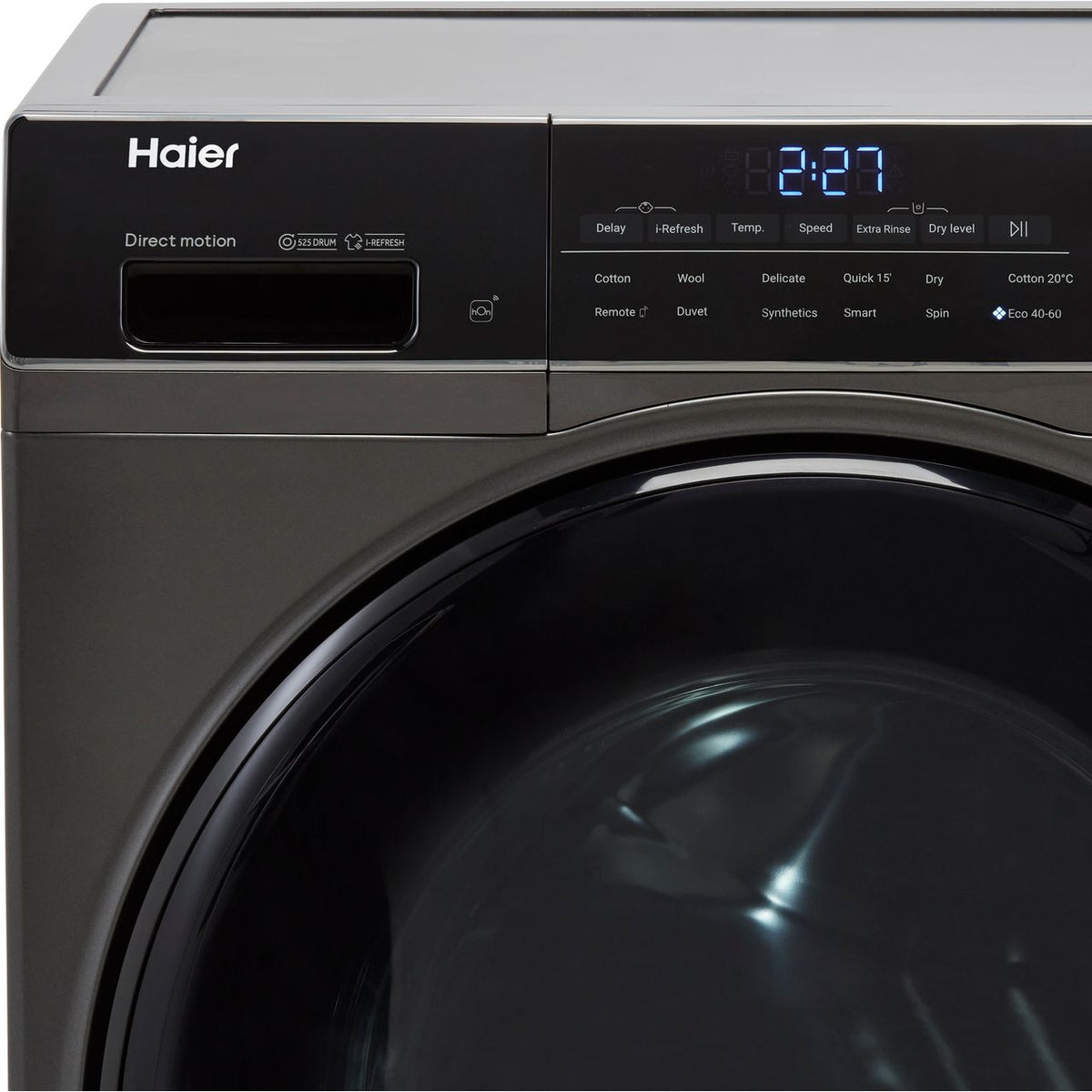 Haier i-Pro Series 5 HWD80-B14959S8U1 8Kg - 5Kg Washer Dryer with 1400 rpm - Anthracite - D Rated