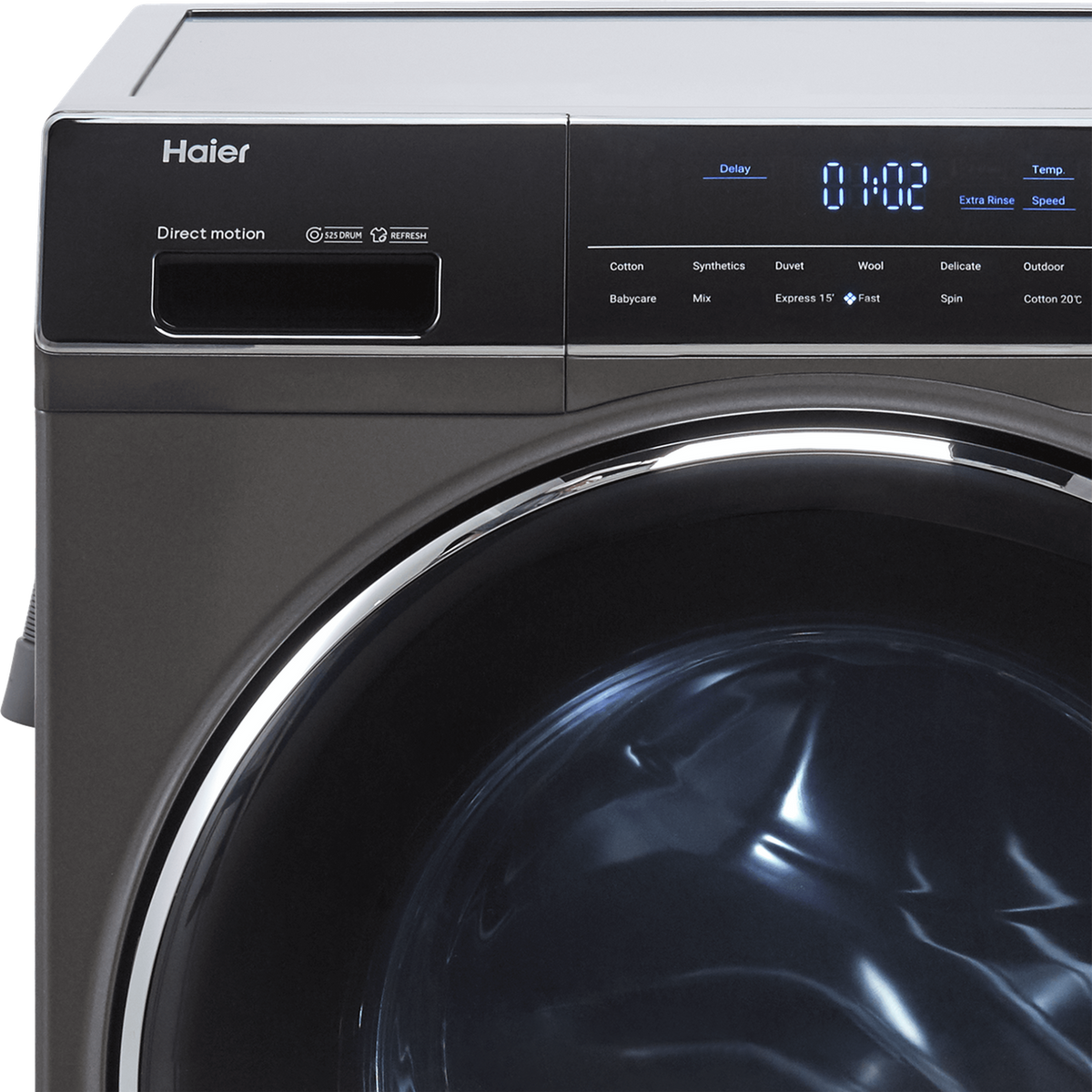 Haier HWD80-B14979S 8Kg - 5Kg Washer Dryer with 1400 rpm - Graphite - D Rated