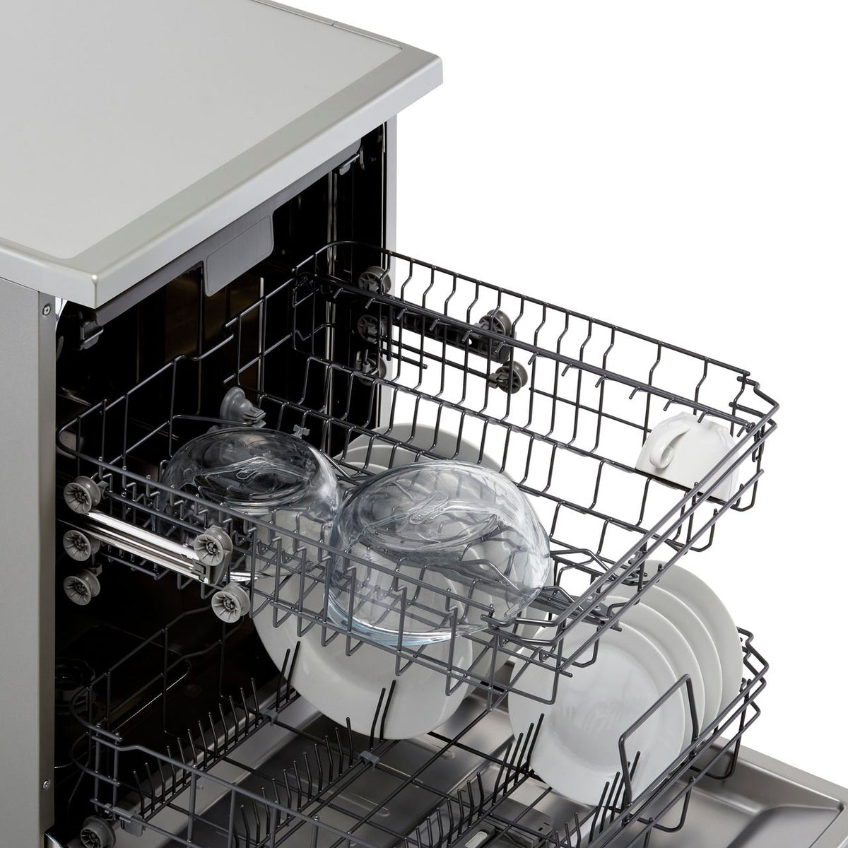 Hisense HS620D10XUK Standard Dishwasher - Stainless Steel - D Rated