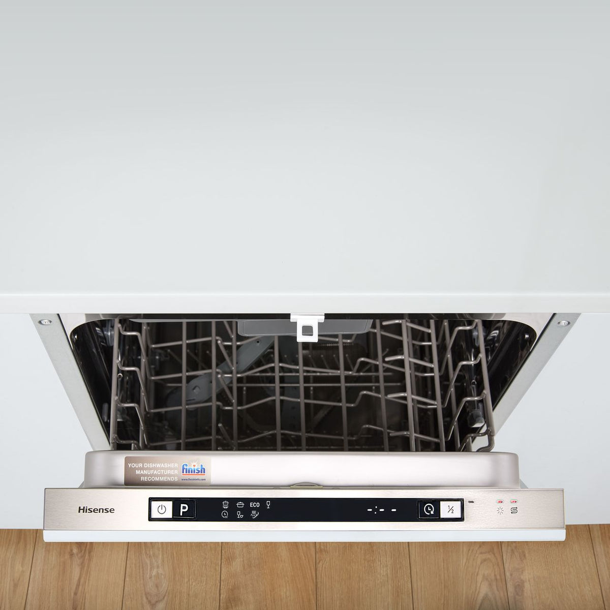 Hisense HV523E15UK Fully Integrated Slimline Dishwasher - Silver Control Panel - E Rated