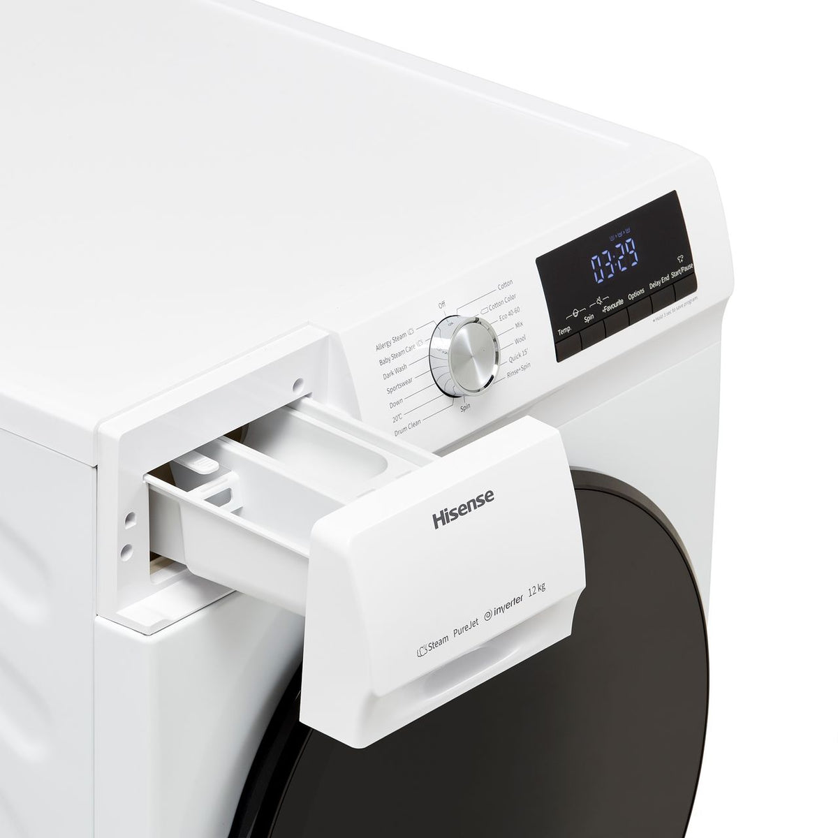 Hisense 3 Series WFQA1214EVJM 12kg Washing Machine with 1400 rpm - White - A Rated