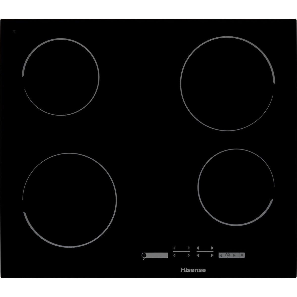 Hisense BI6095CGUK Built In Electric Double Oven and Ceramic Hob Pack - Black - A-A Rated