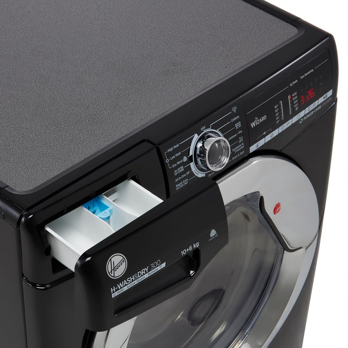 Hoover H-WASH 300 H3D41065TACBE Wifi Connected 10Kg - 6Kg Washer Dryer with 1400 rpm - Black - E Rated