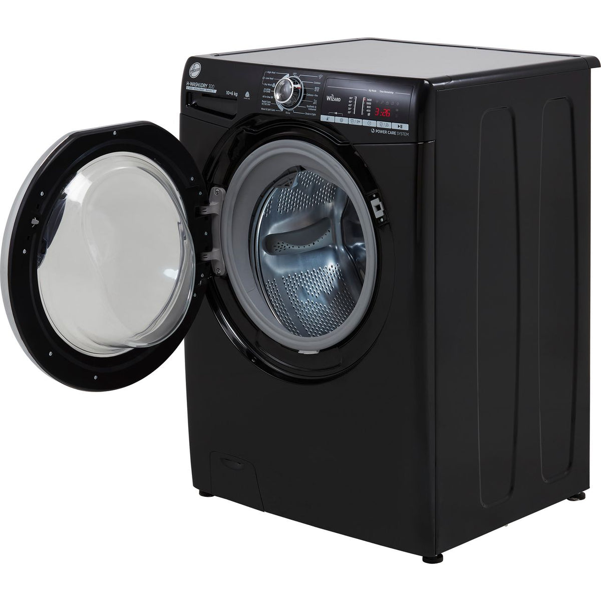 Hoover H-WASH 300 H3D41065TACBE Wifi Connected 10Kg - 6Kg Washer Dryer with 1400 rpm - Black - E Rated