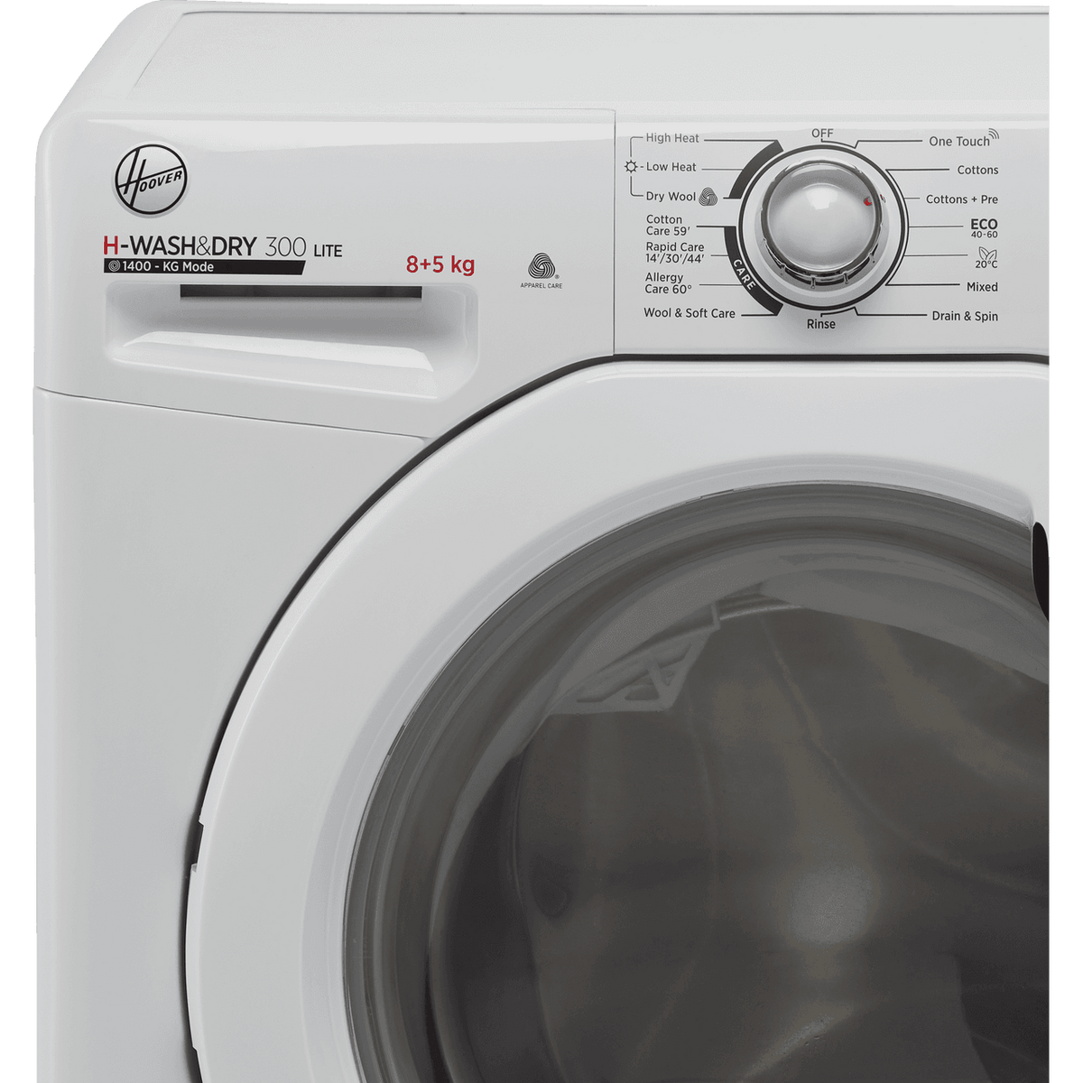 Hoover H-WASH&DRY 300 H3D4852DE 8Kg - 5Kg Washer Dryer with 1400 rpm - White - E Rated